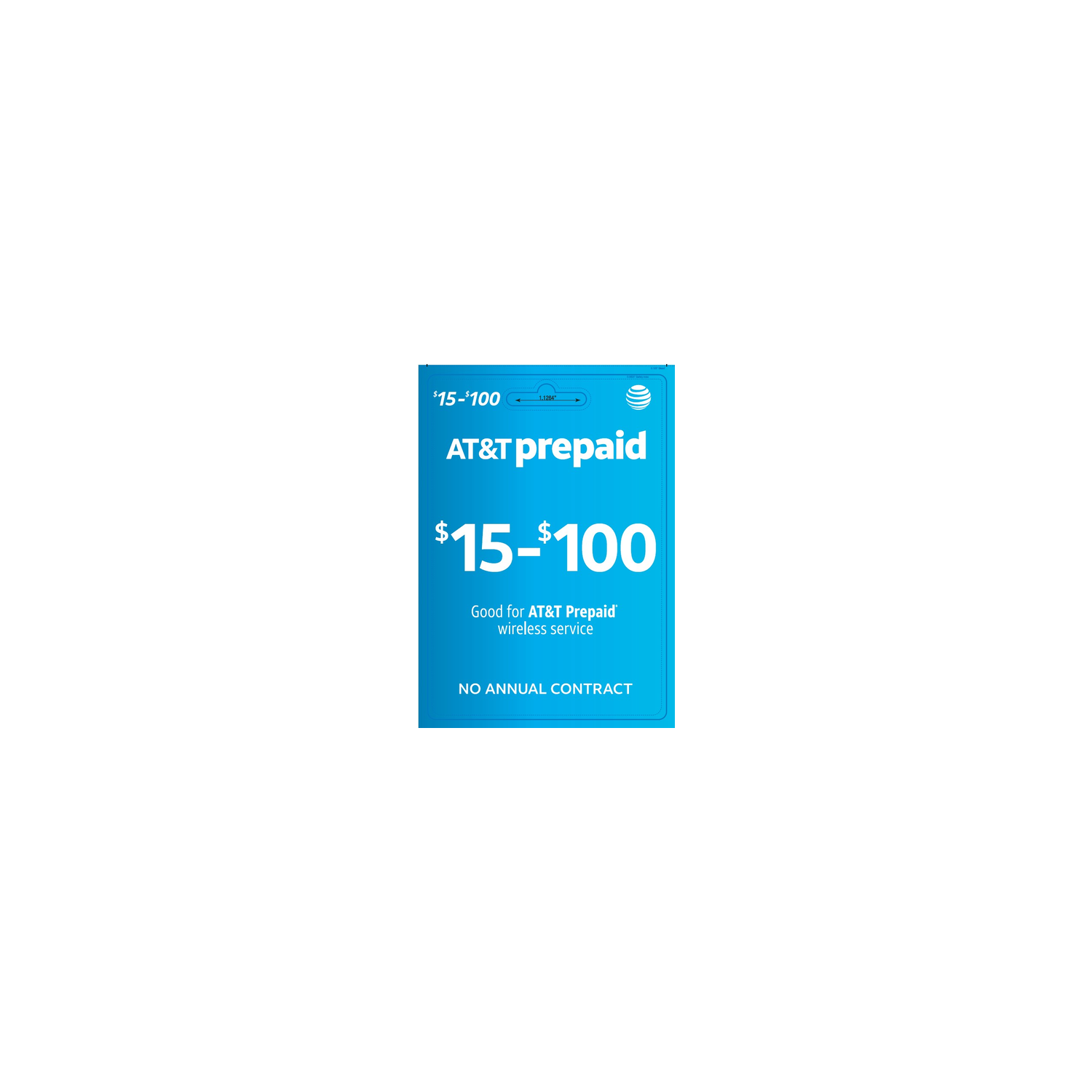 AT&T $15-$100 Prepaid Phone Card - 1 Each
