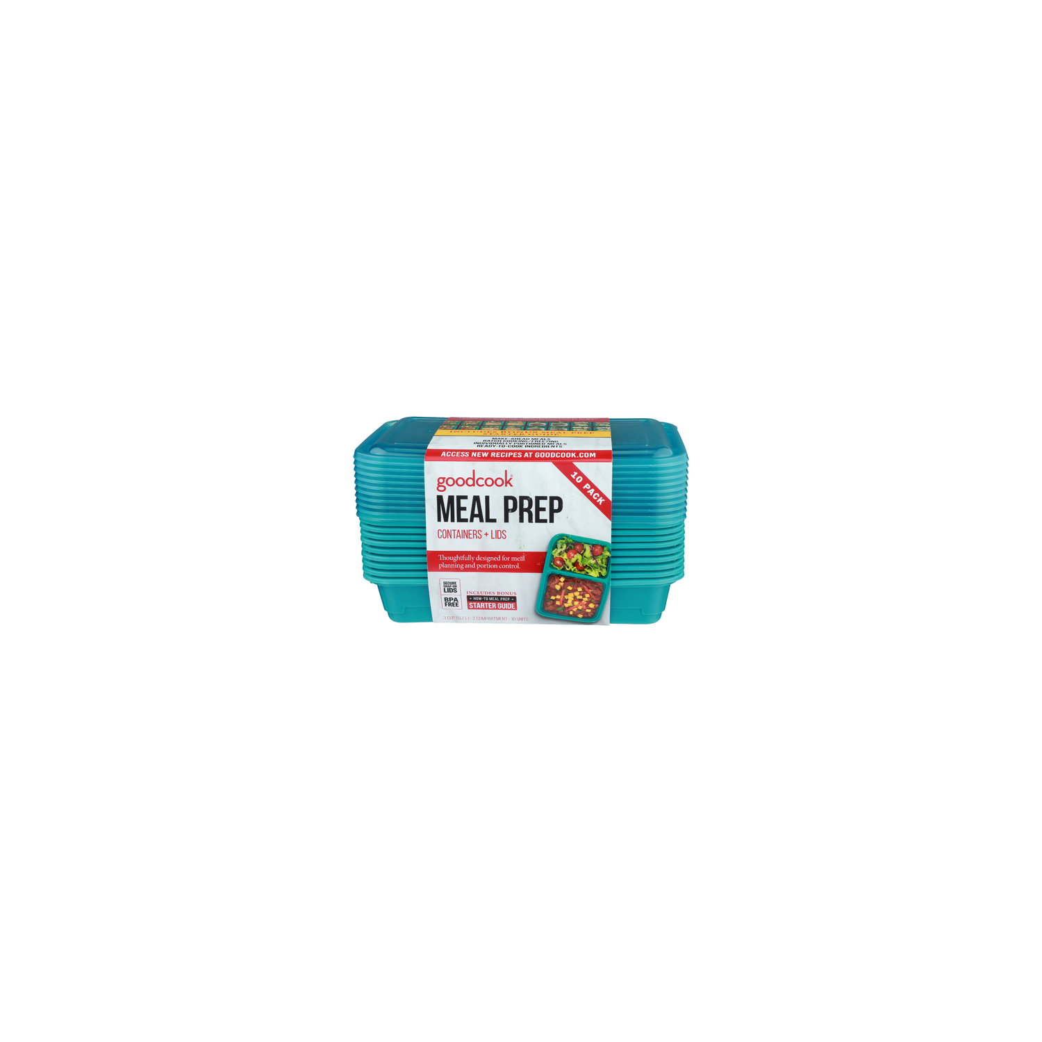 Goodcook Containers + Lids - 10 Count Image 1 of 2