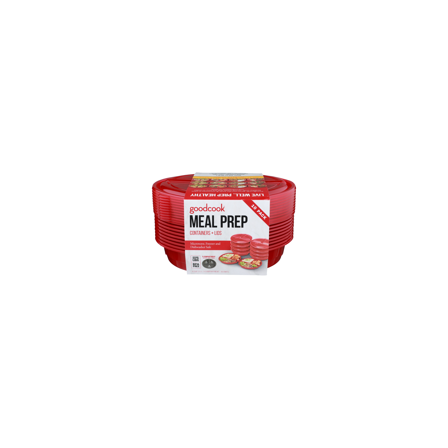 Goodcook Containers + Lids - 10 Count Image 1 of 2