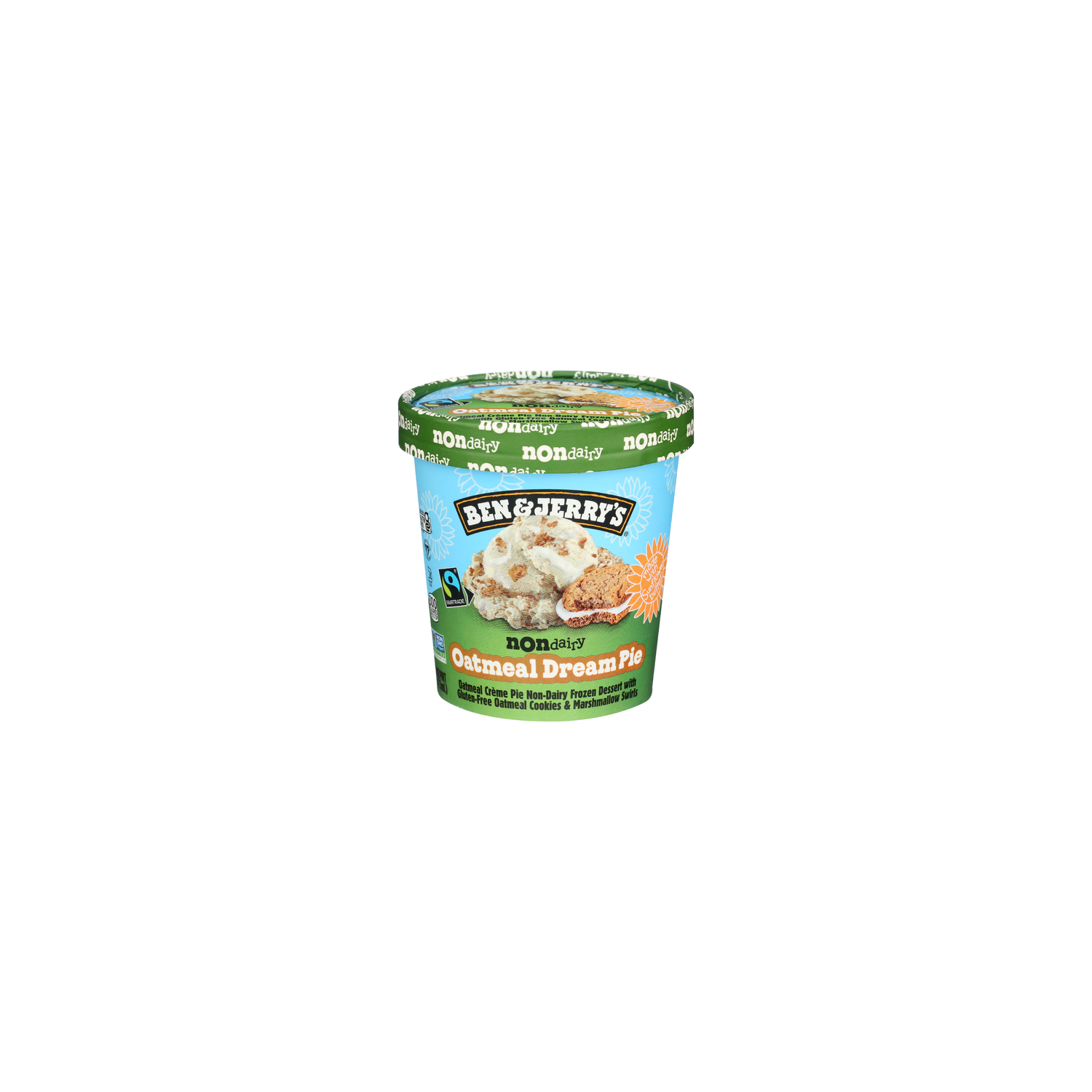 BEN & JERRY's Oatmeal Frozen Ben & Jerrys Non Dairy Dream Pie 8 - 1 Pint Image 1 of 4