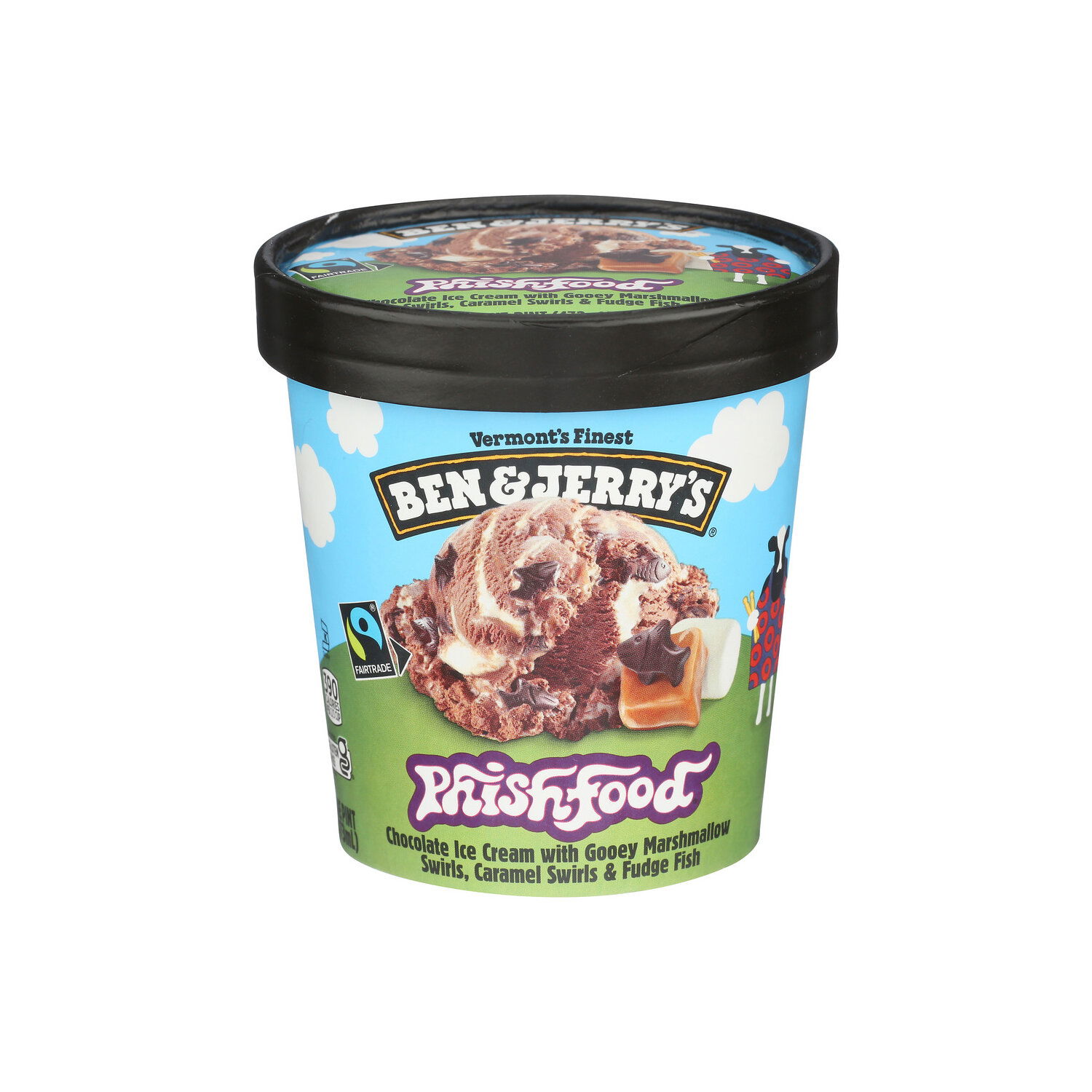 BEN & JERRY's Chocolate Frozen Ice Cream Phish Food - 1 Pint