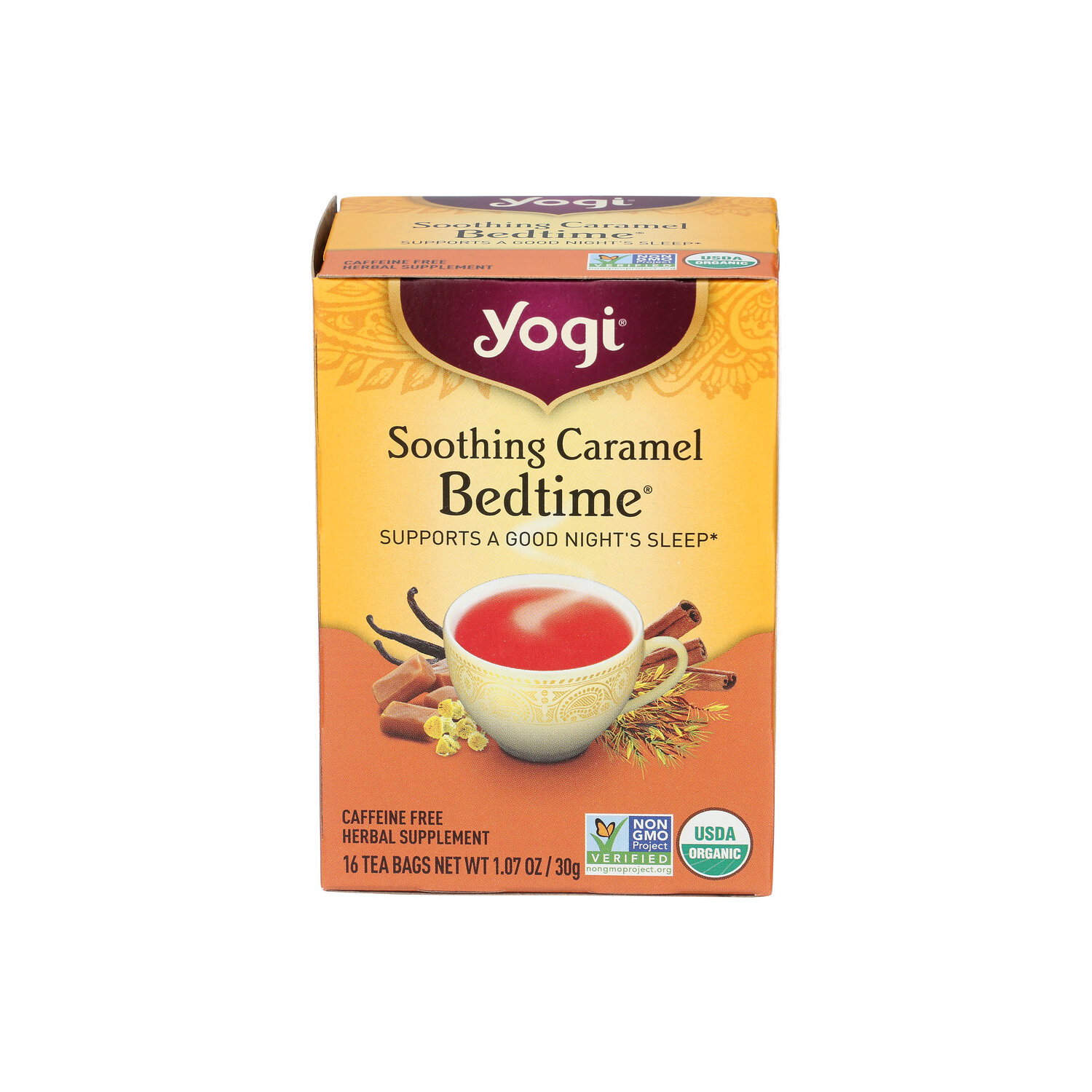 Yogitea Caramel Soothing Bedtime - 0.067 Ounce - 16 Count Image 1 of 2