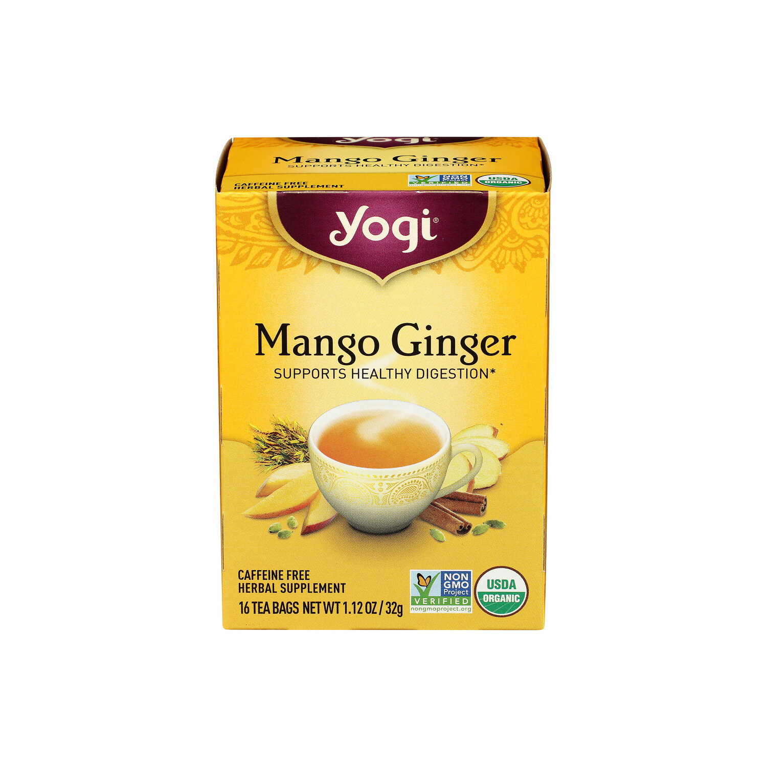 Yogitea Mango Ginger Tea Bags - 0.07 Ounce - 16 Count Image 1 of 2
