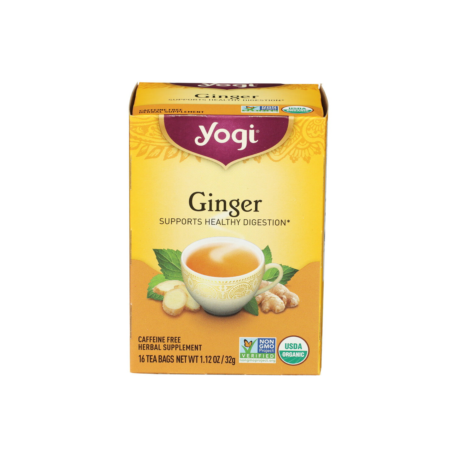 Yogitea Ginger Tea Bags - 0.07 Ounce - 16 Count Image 1 of 3