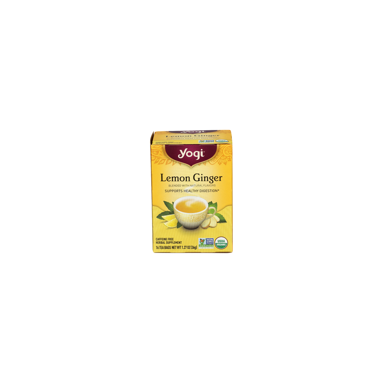 Yogitea Lemon Ginger Tea Bags - 0.079 Ounce - 16 Count Image 1 of 2