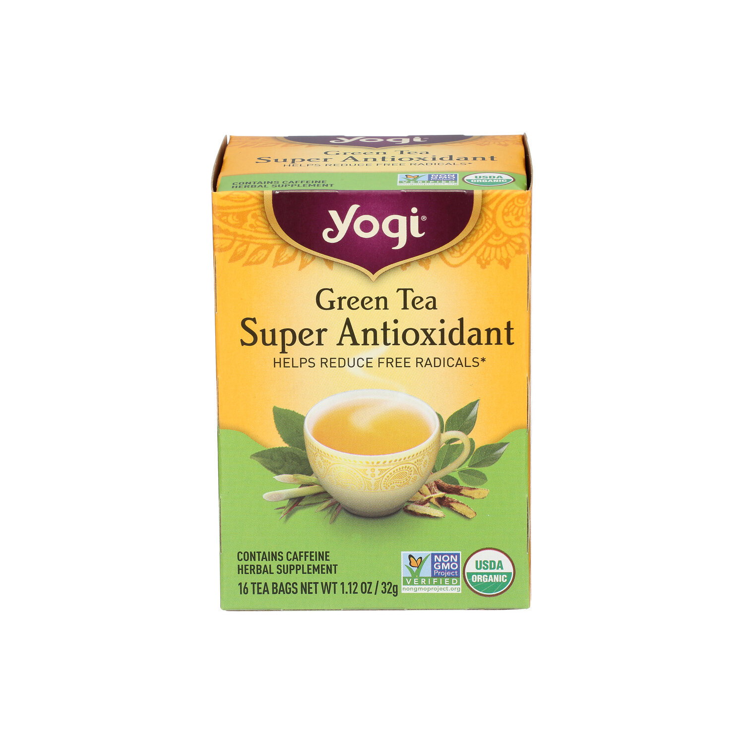 Yogitea Green Tea Floral Super Antioxdant - 0.07 Ounce - 16 Count Image 1 of 2