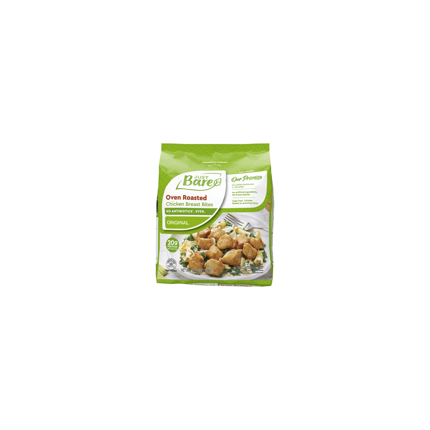 Just Bare Original Oven Roasted Chicken Breast Bite - 19.2 Ounce
