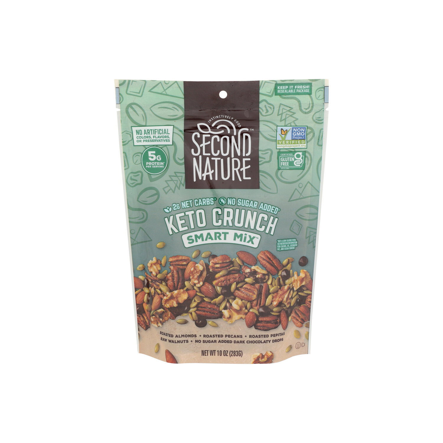 Second Nature Dried Fruit, Chocolate & Nuts Keto Crunch Smart Mix Trail - 10 Ounce Image 1 of 4