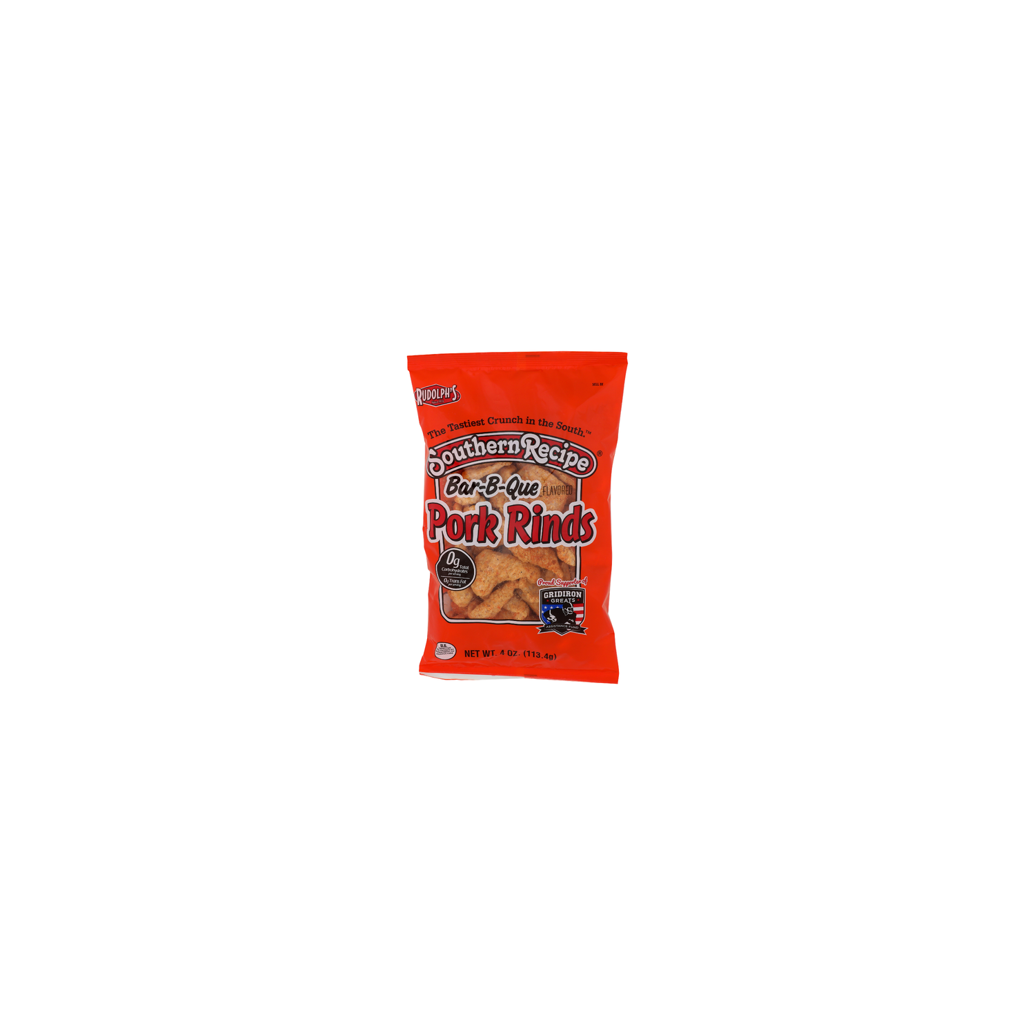 RUDOLPH's Southern Recipe Bar-B-Que Flavored Pork Rinds - 4 Ounce Image 1 of 4