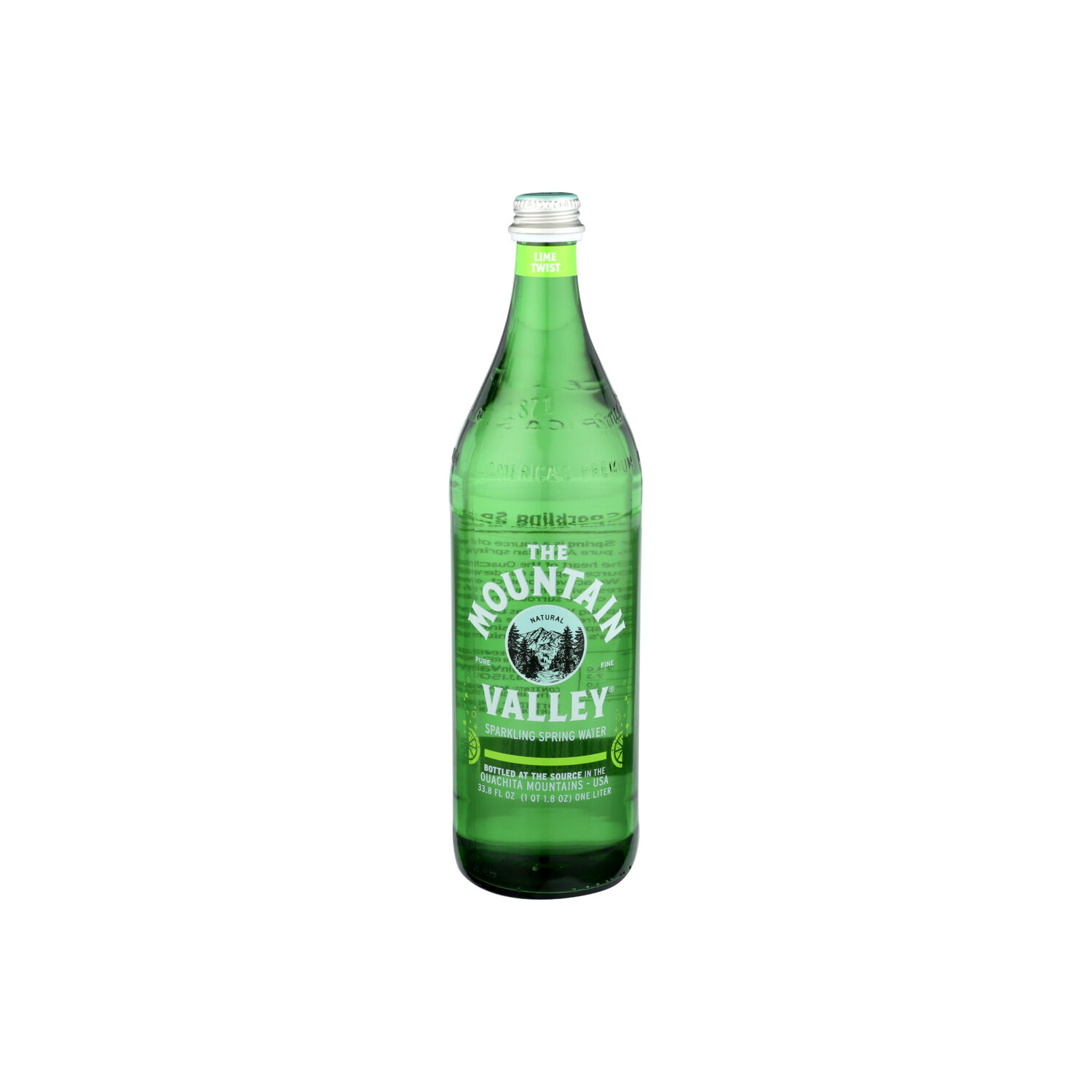 The Mountain Valley Lime Twist Sparkling Water - 33.8 Fluid Ounce Image 1 of 2