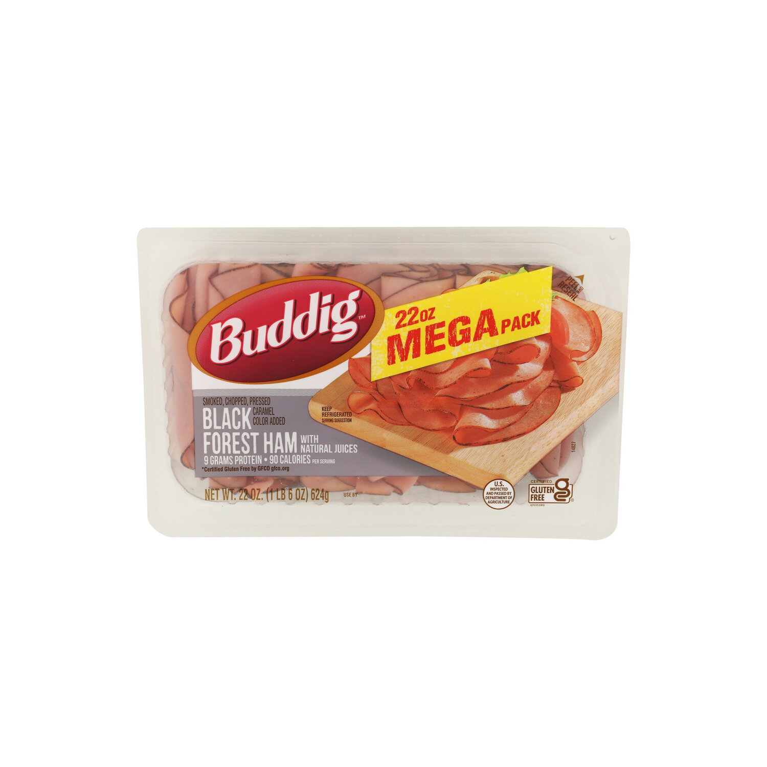 Carl Buddig Mega Pack Black Forest Ham - 22 Ounce Image 1 of 4
