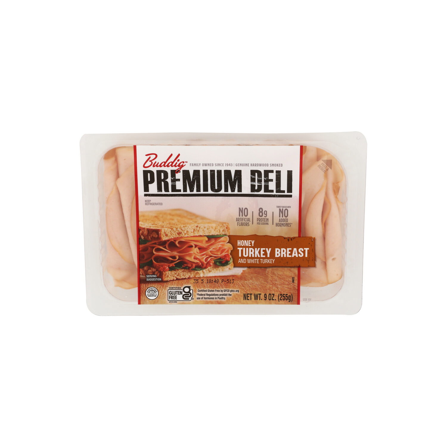 Carl Buddig Premium Deli Honey Turkey Breast And White - 9 Ounce Image 1 of 4