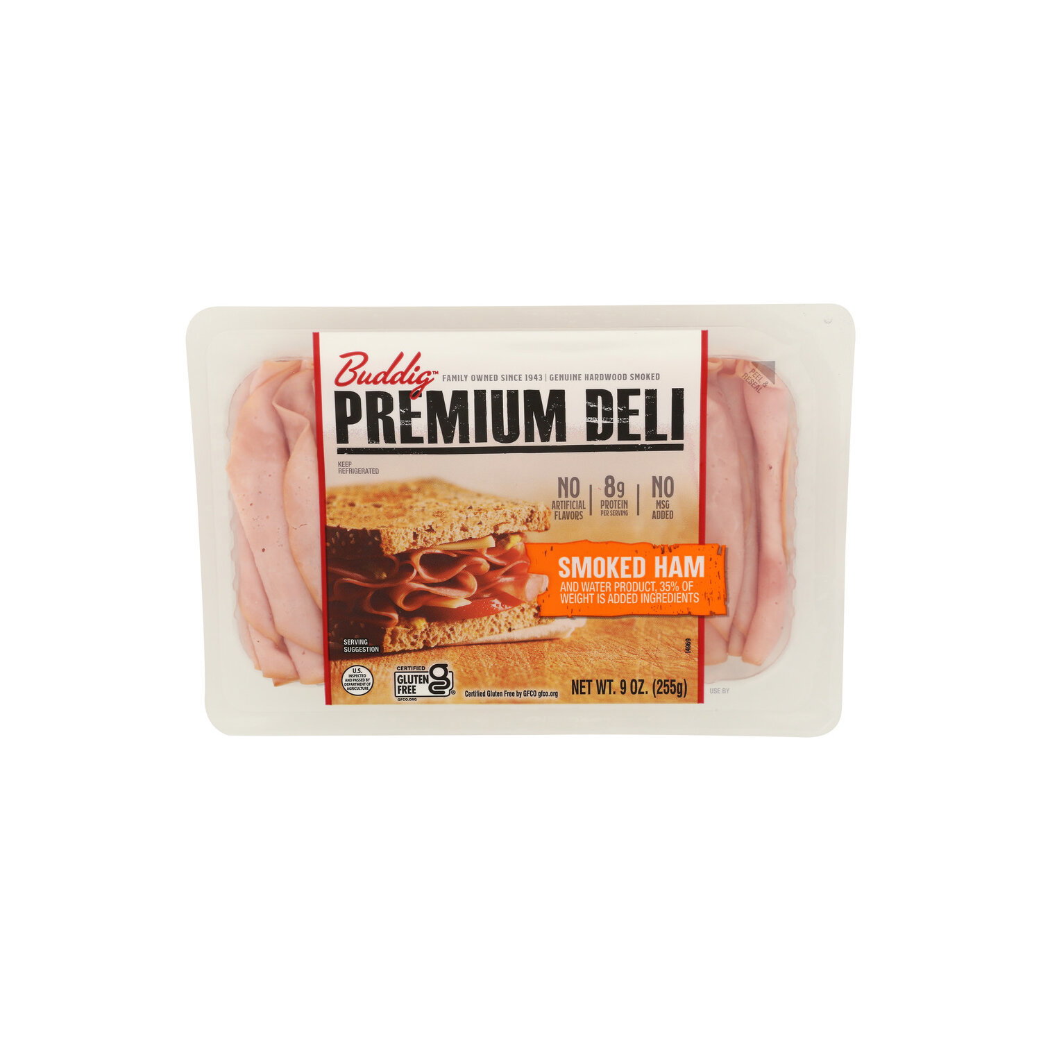 Carl Buddig Premium Deli Smoked Ham - 9 Ounce Image 1 of 4