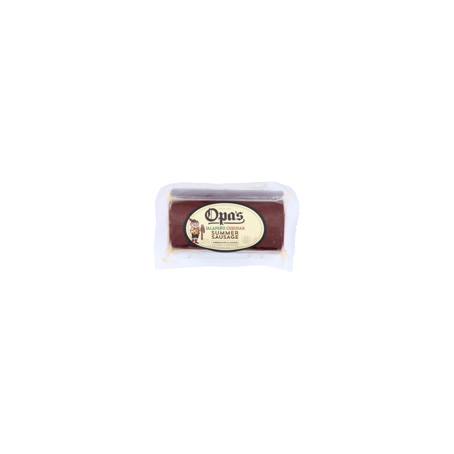 OPA's Jalapeno Cheddar Summer Sausage - 16 Ounce Image 1 of 4