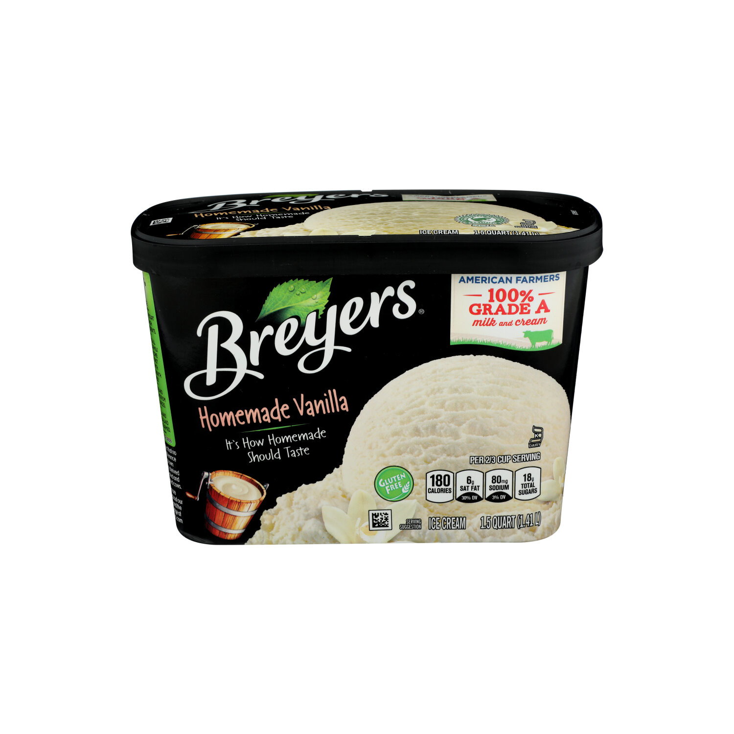 Breyers Ice Cream Homemade Vanilla - 1.5 Quart Image 1 of 4