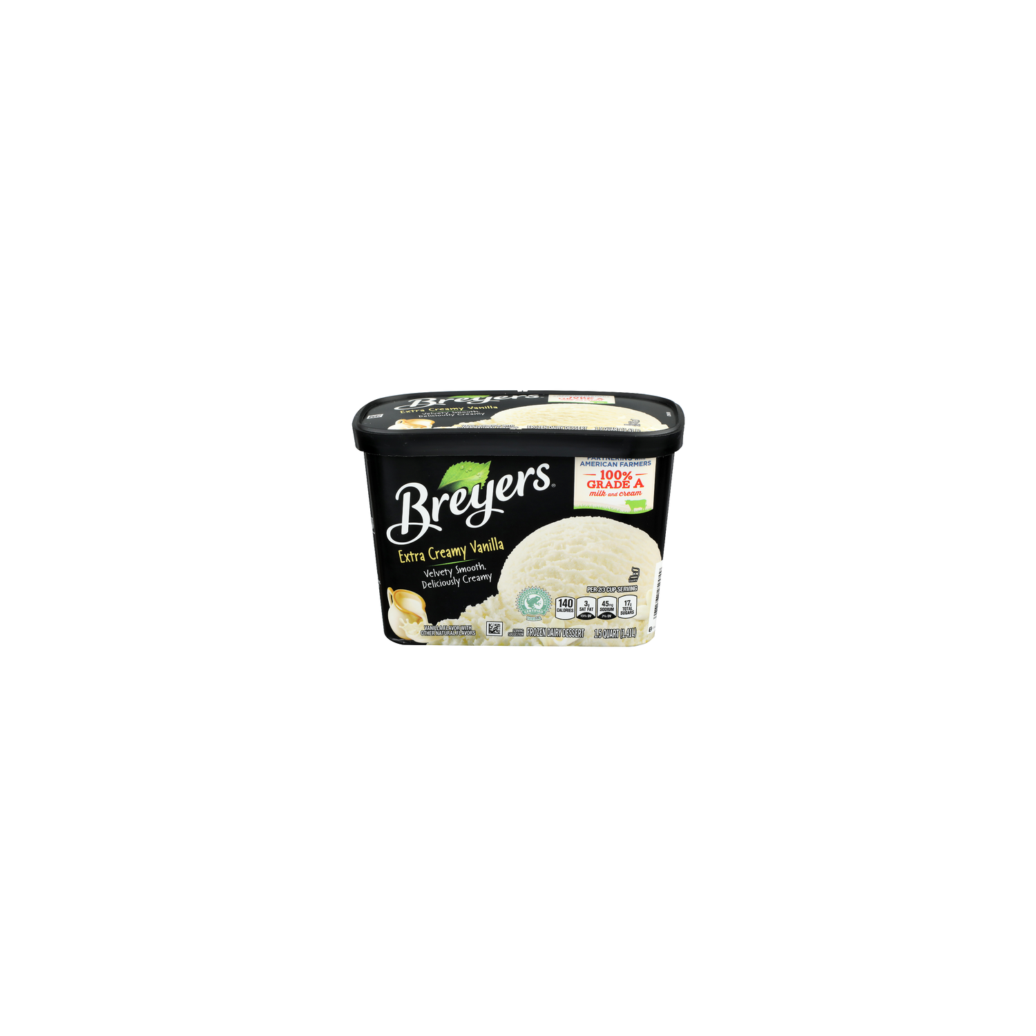 Breyers Extra Creamy Vanilla Frozen Dairy Dessert - 1.5 Quart Image 1 of 4