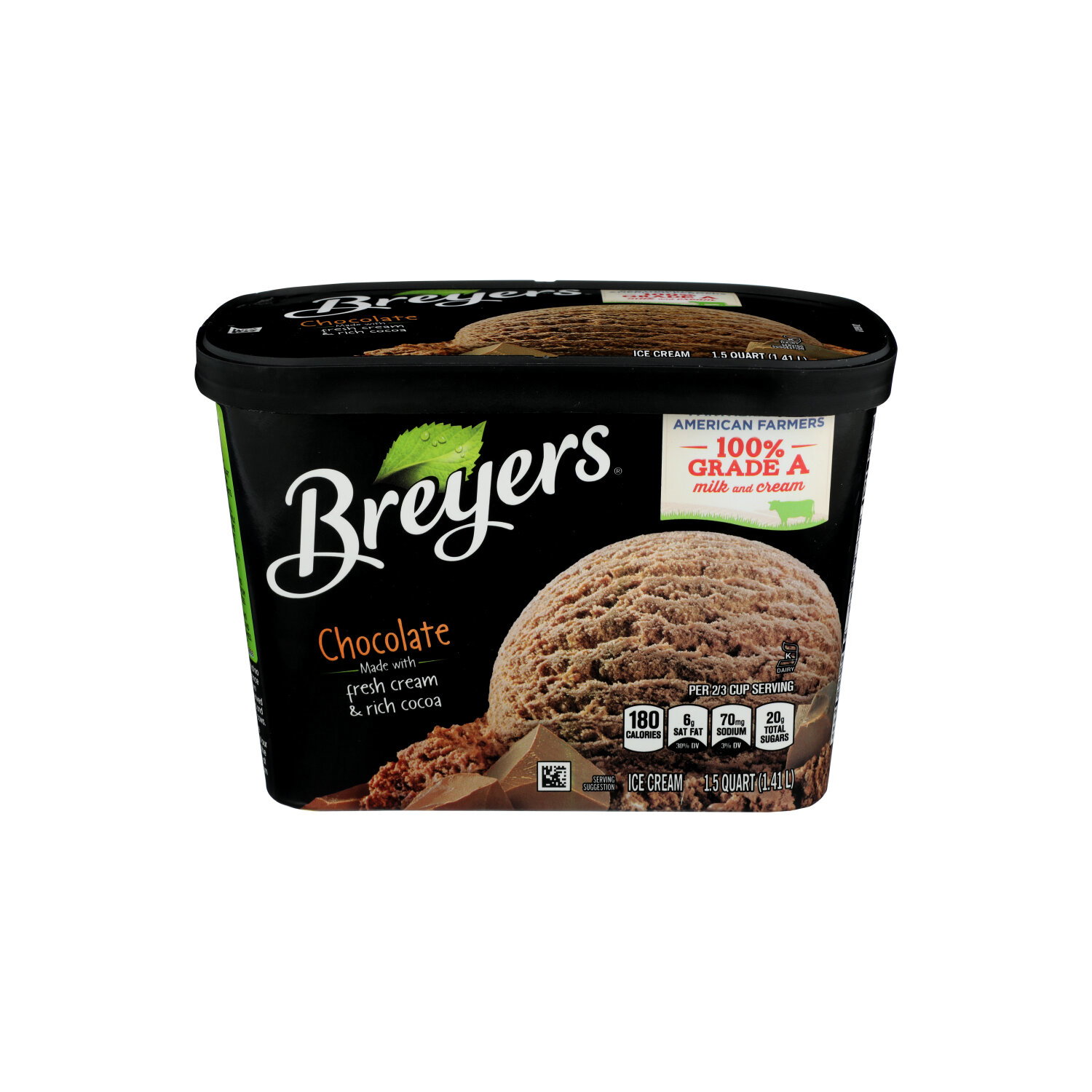 Breyers Ice Cream Chocolate - 1.5 Quart Image 1 of 4