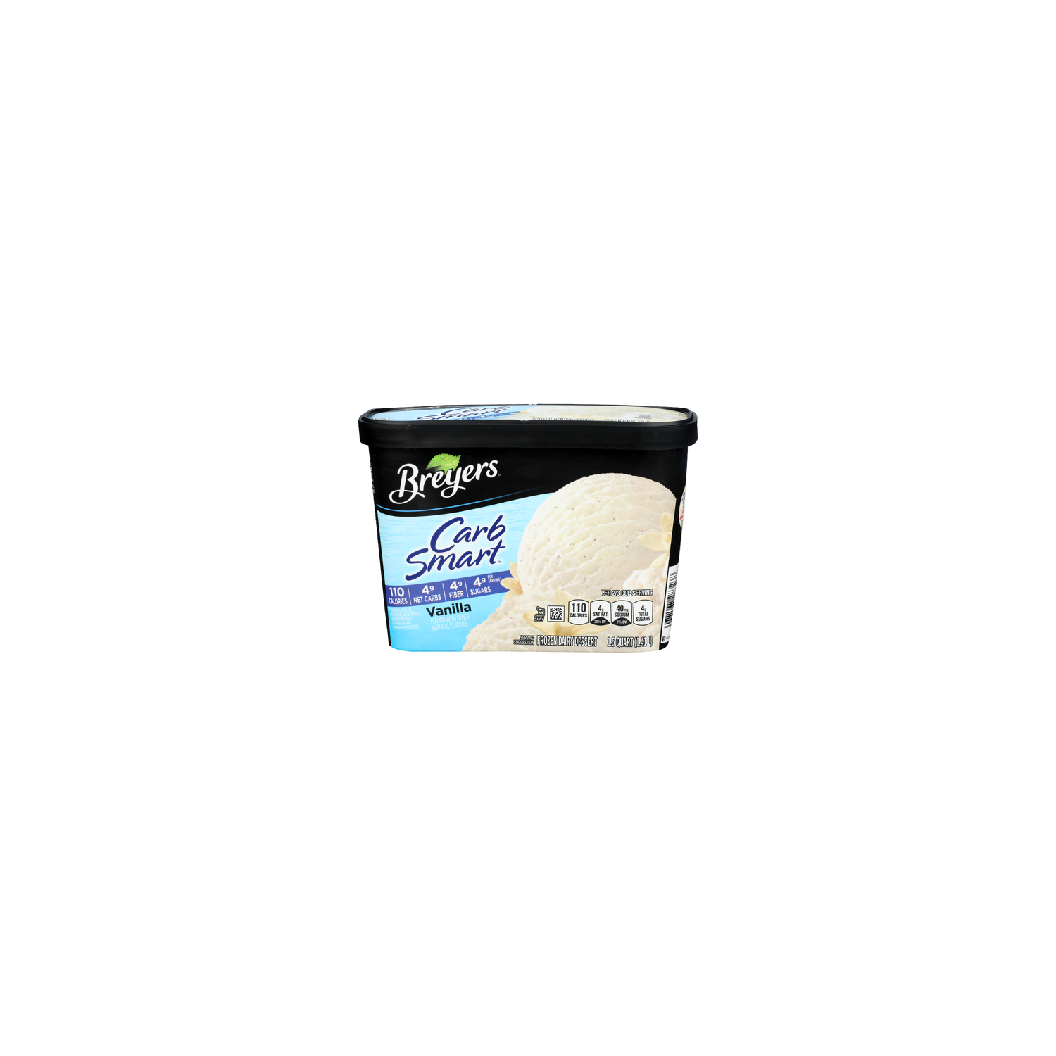 Breyers Vanilla Frozen Carb Smart - 1.5 Quart Image 1 of 4