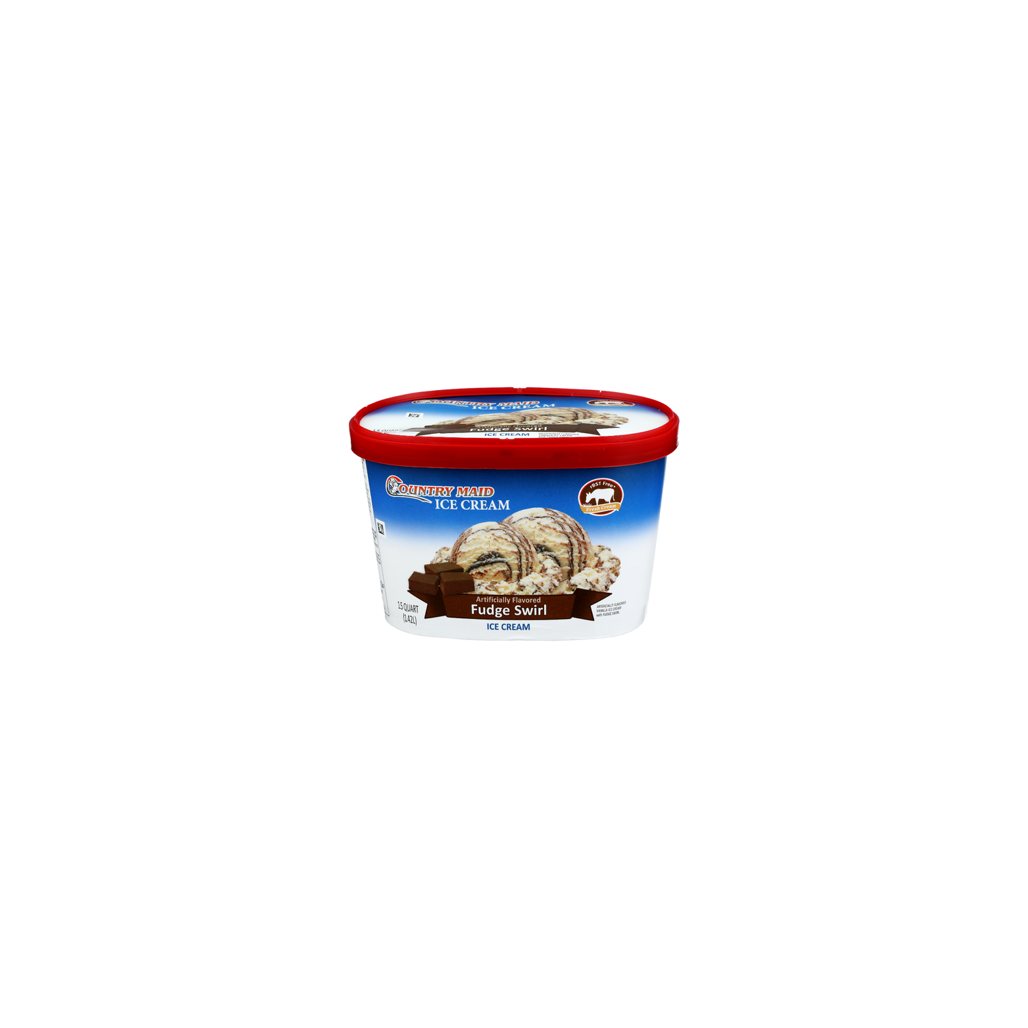 Country Maid Fudge Swirl Ice Cream - 1.5 Quart Image 1 of 4