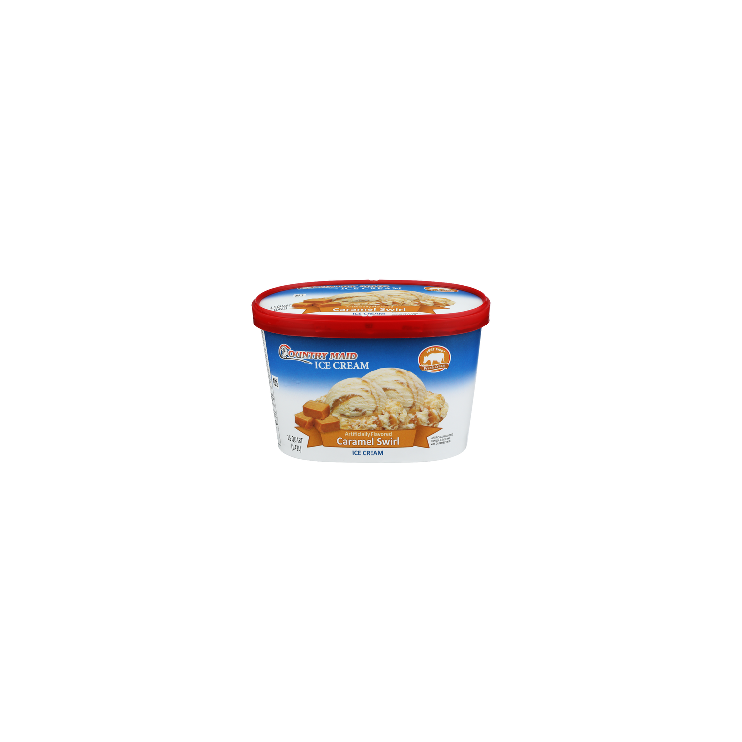 Country Maid Caramel Swirl Ice Cream - 1.5 Quart Image 1 of 4