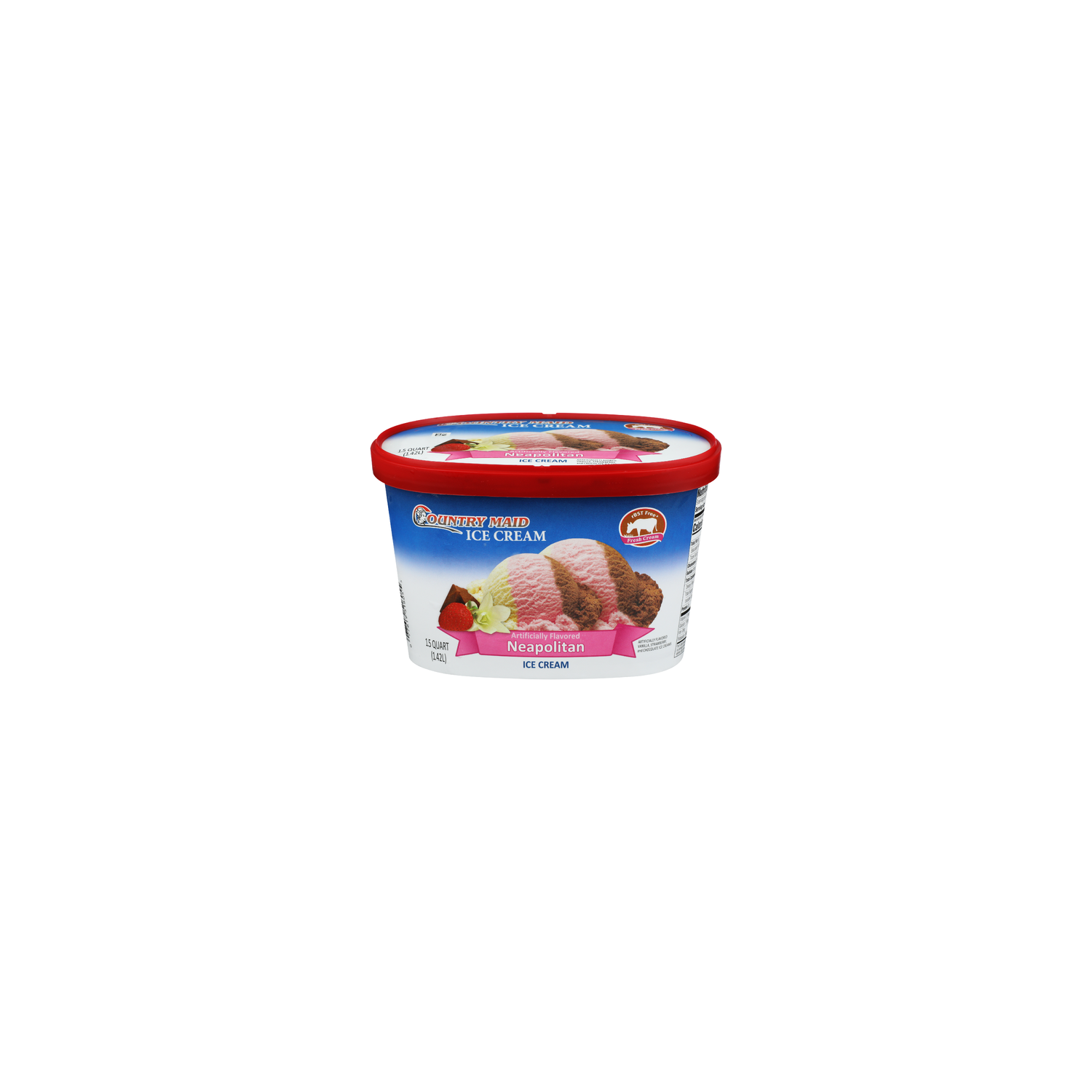 Country Maid Neapolitan Ice Cream - 1.5 Quart Image 1 of 4