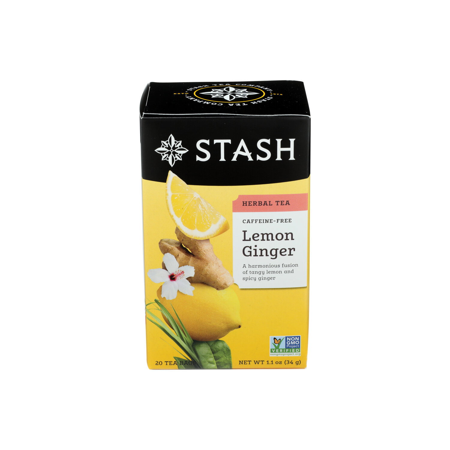 Stash Tea Lemon Ginger - 0.055 Ounce - 20 Count Image 1 of 3