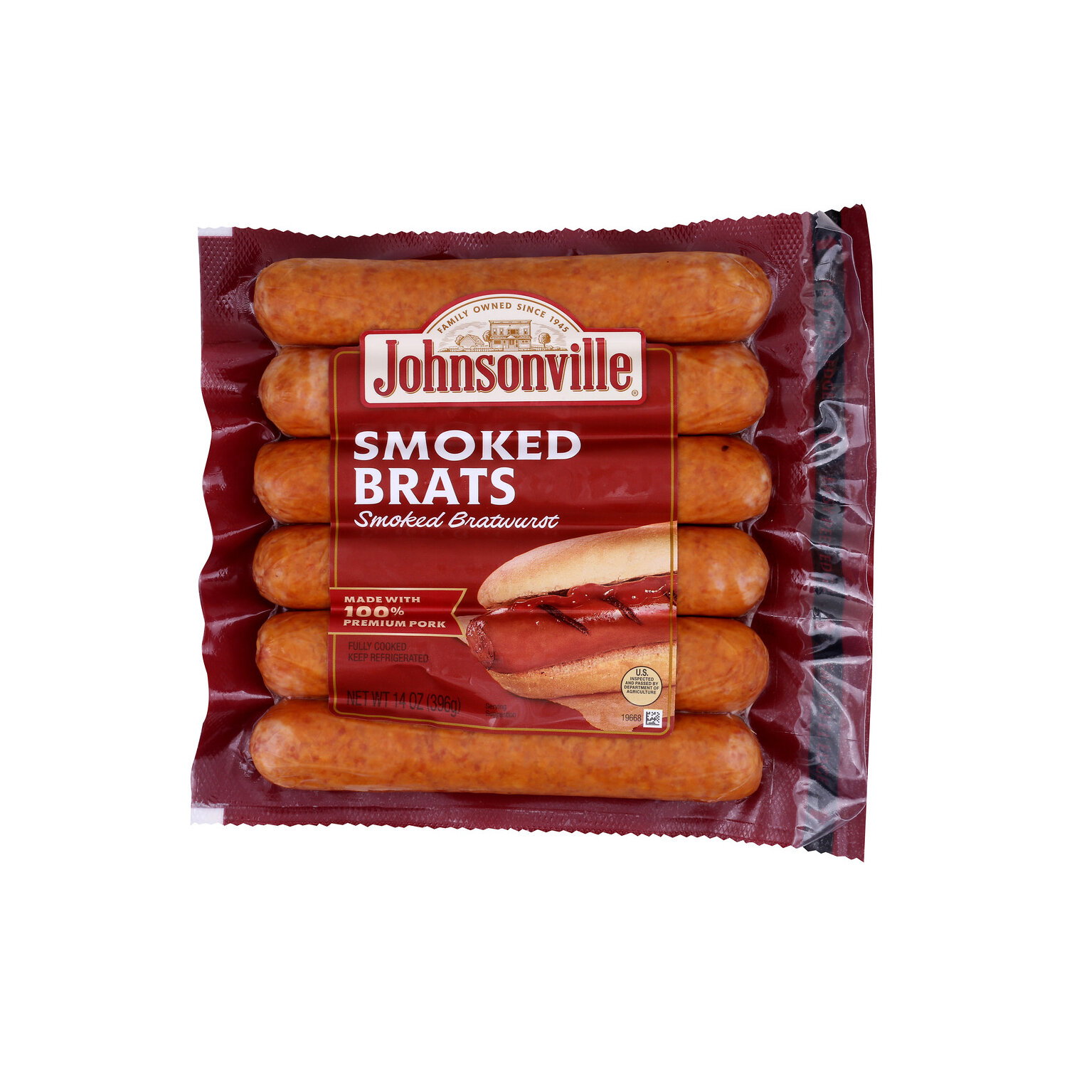 Johnsonville Smoked Bratwurst - 14 Ounce Image 1 of 4