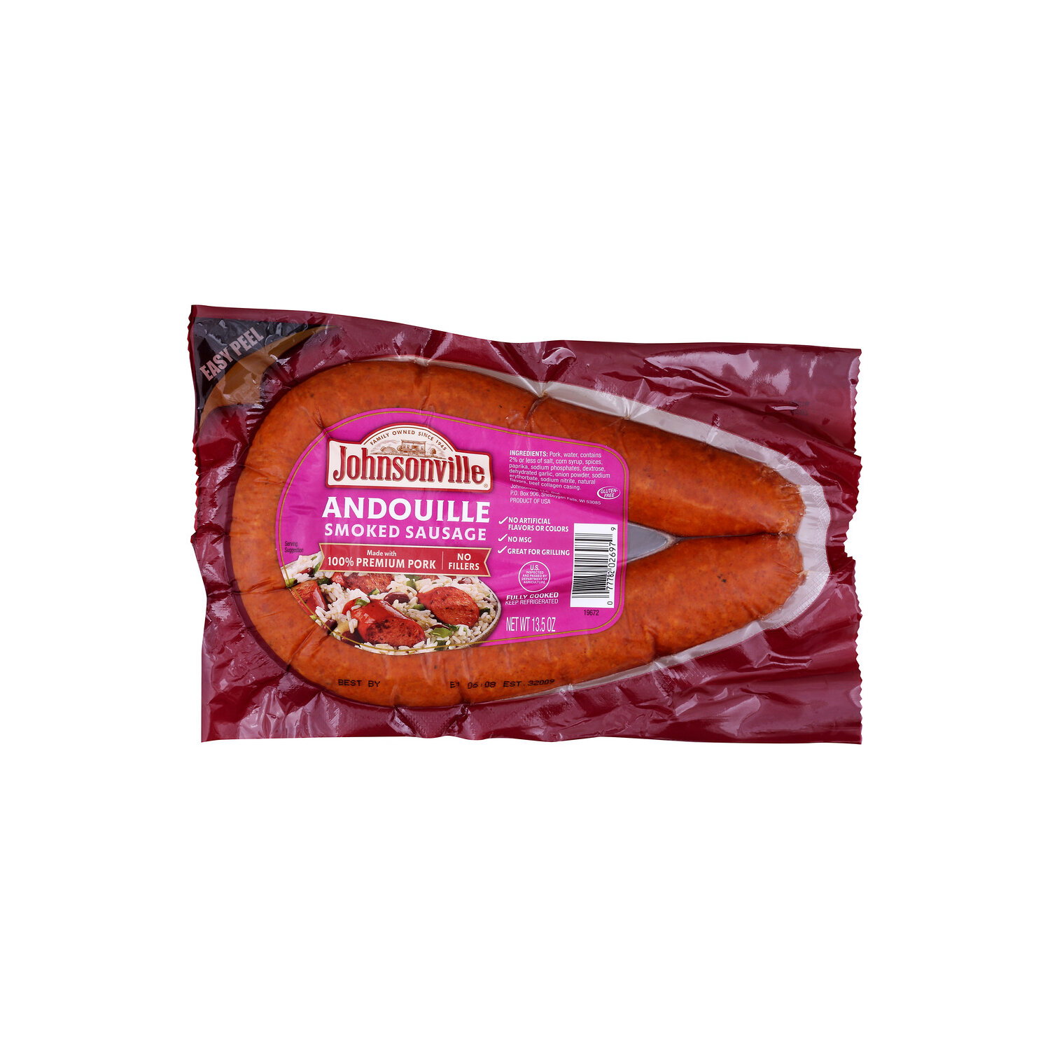 Johnsonville Andouille Smoked Sausage - 13.5 Ounce Image 1 of 4
