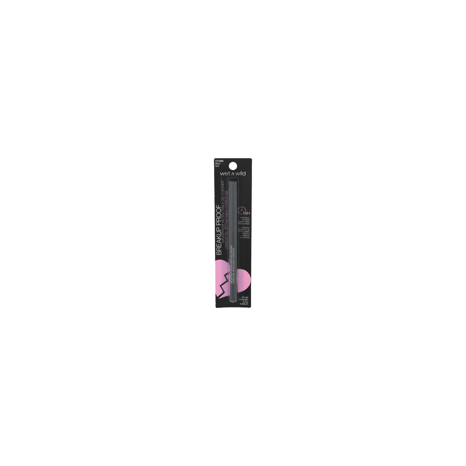 Wet N Wild 1111492 Black Noir Breakup Proof Waterproof Retractable Gel Eyeliner - 0.01 Ounce Image 1 of 3
