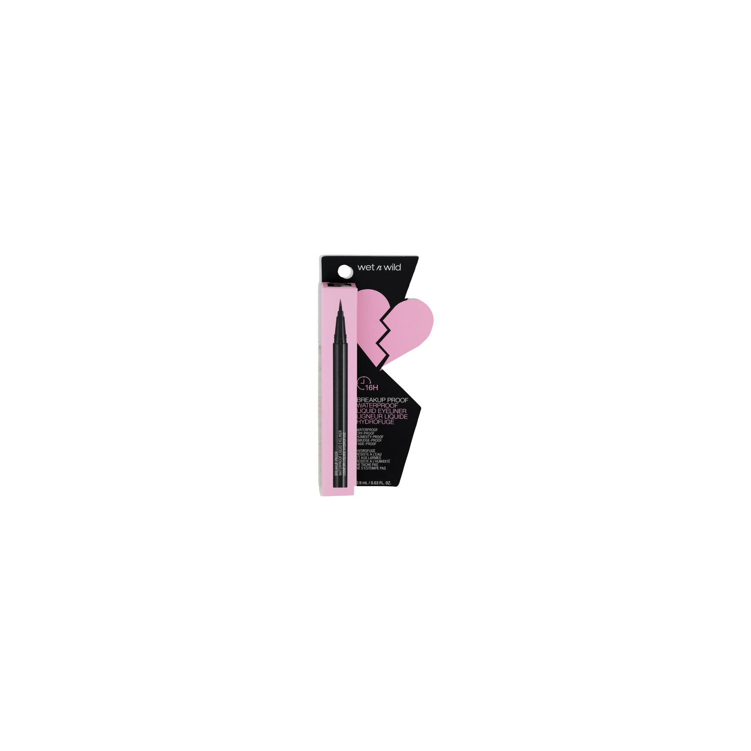 Wet N Wild 1111509 Ultra Black Breakup Proof Waterproof Liquid Eyeliner - 0.9 ml Image 1 of 3