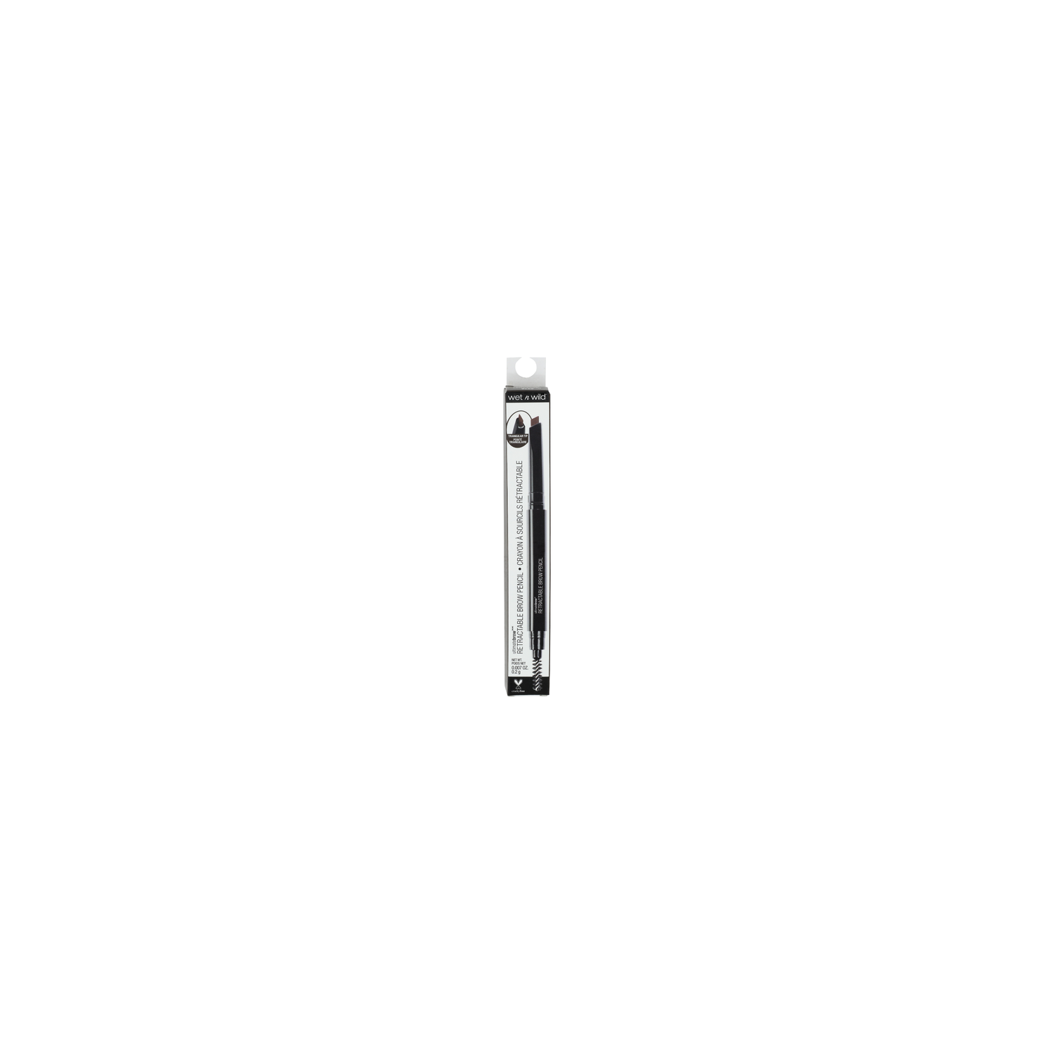 Wet N Wild 627A Medium Brown Triangular Tip Retractable Brow Pencil - 0.01 Ounce Image 1 of 3