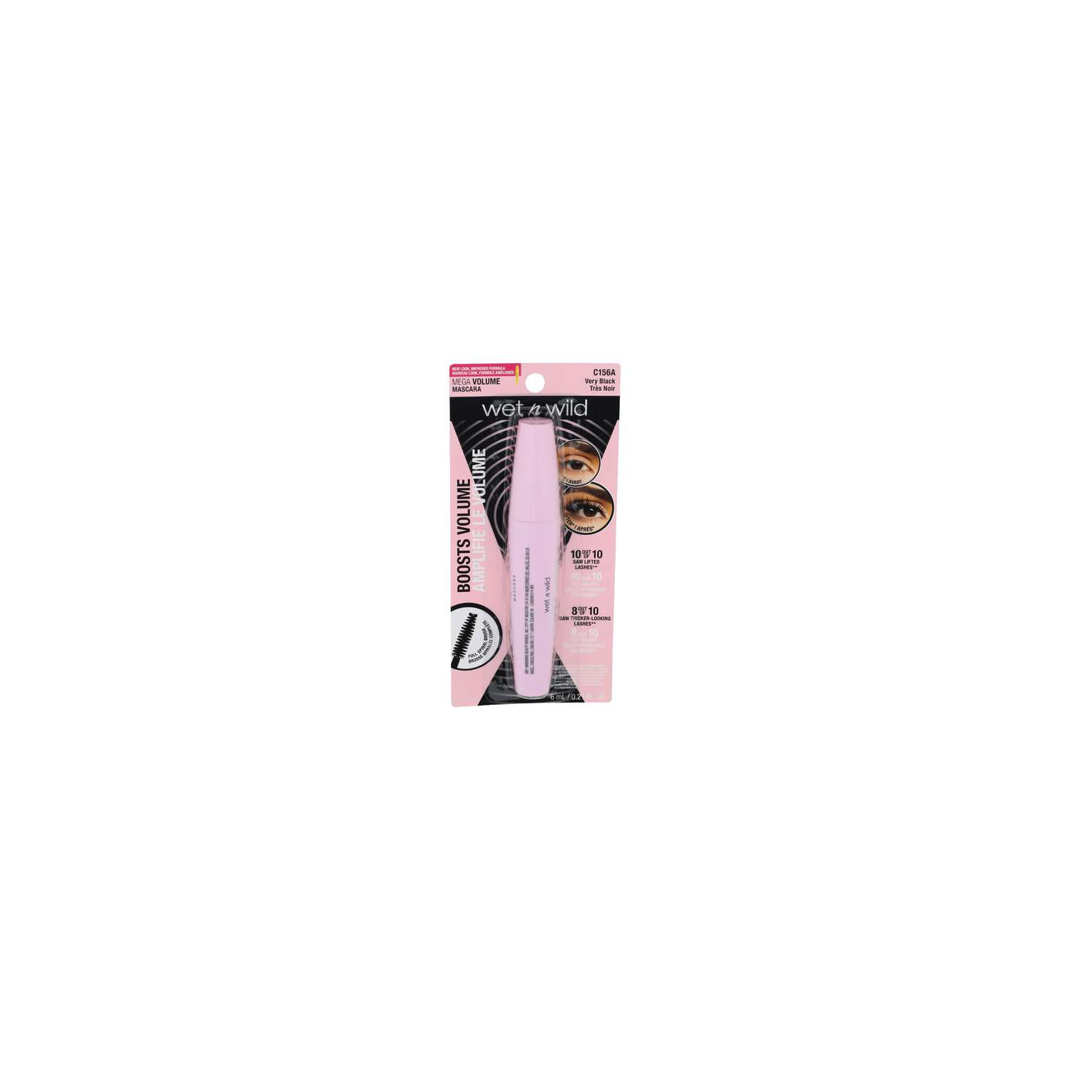 Wet N Wild C156A Very Black Mega Volume Mascara - 6 Fluid Ounce Image 1 of 3