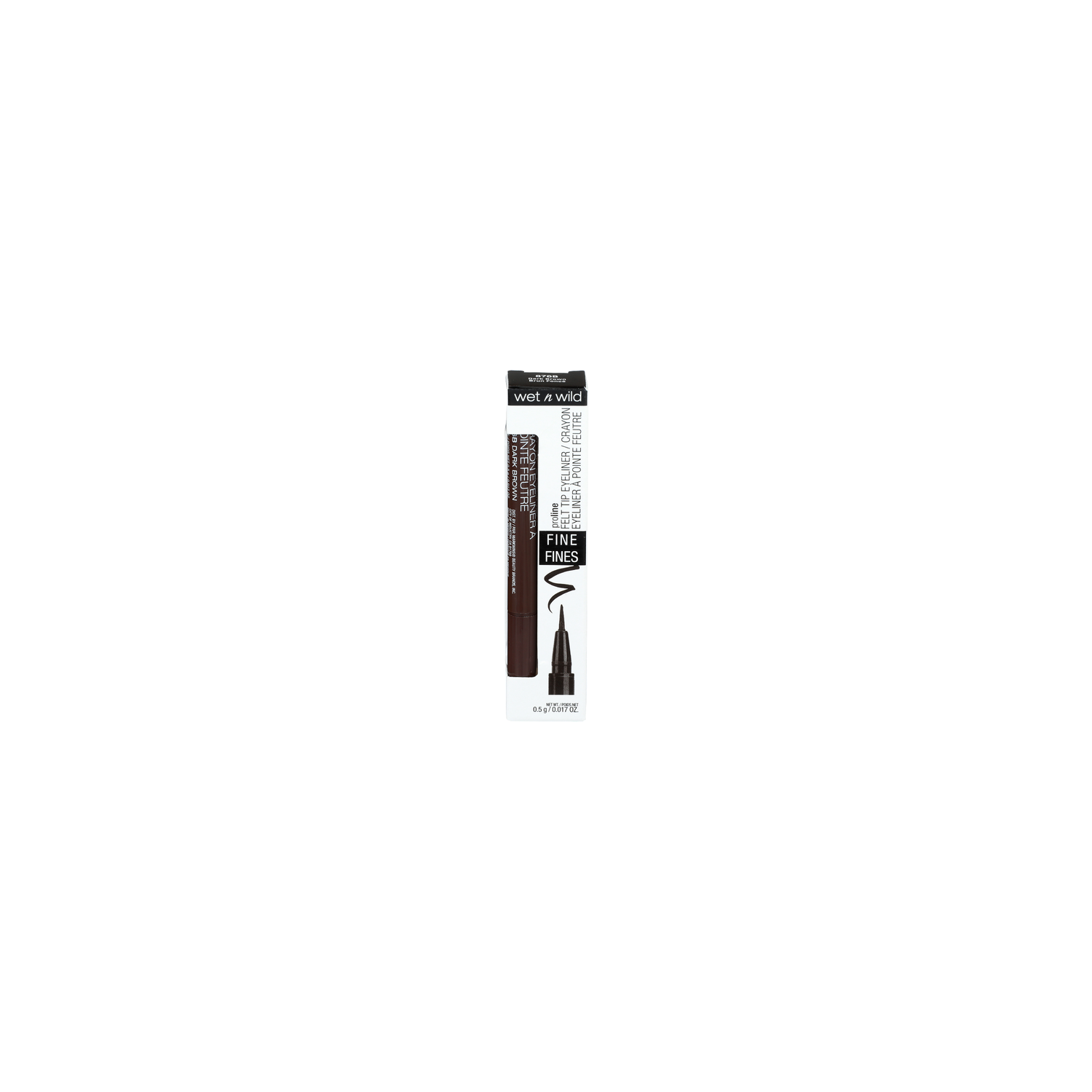 Wet N Wild 876B Dark Brown Proline Felt Tip Eyeliner - 0.02 Ounce Image 1 of 3