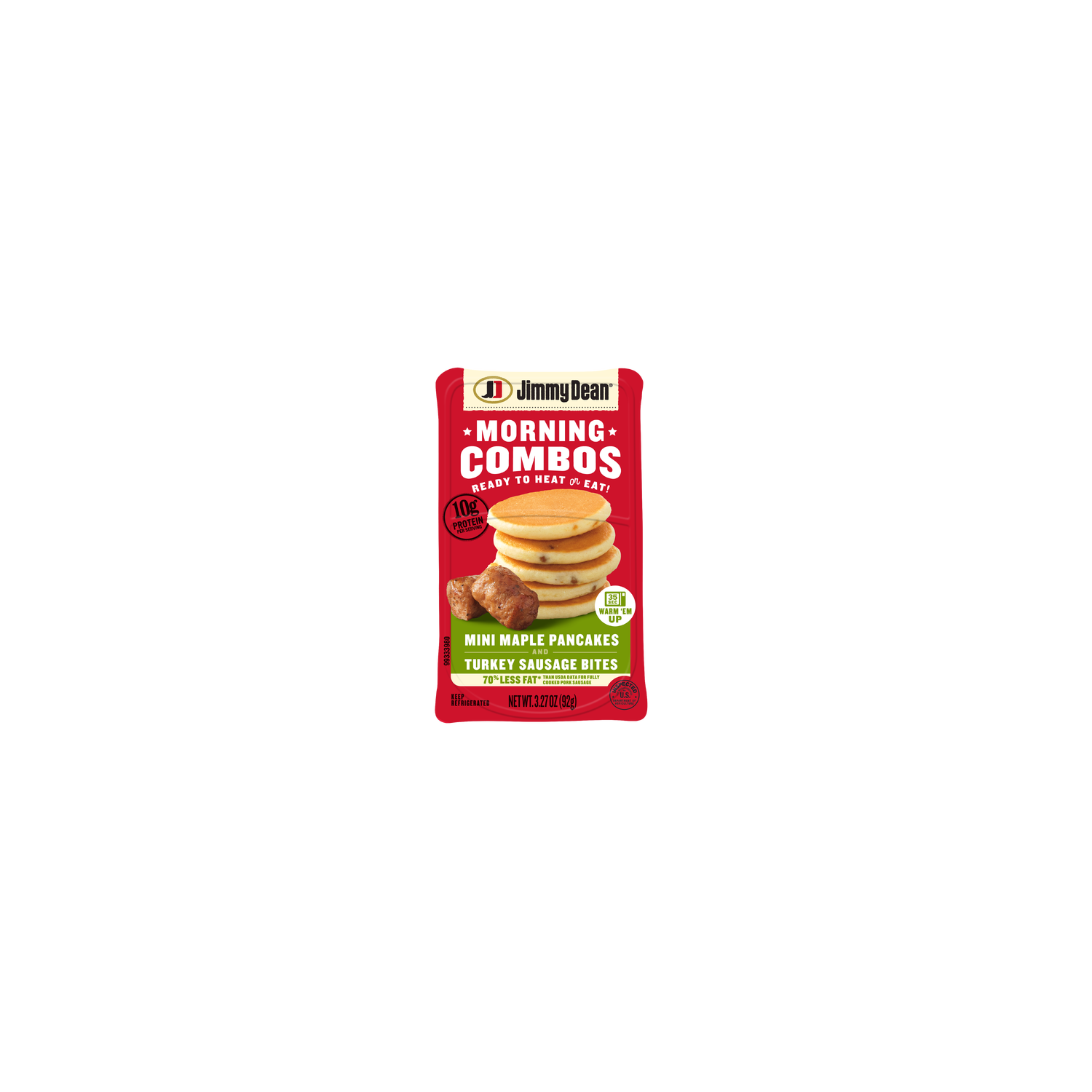 Jimmy Dean Morning Combos Mini Maple Pancakes And Turkey Sausage Bites - 3.27 Ounce Image 1 of 2