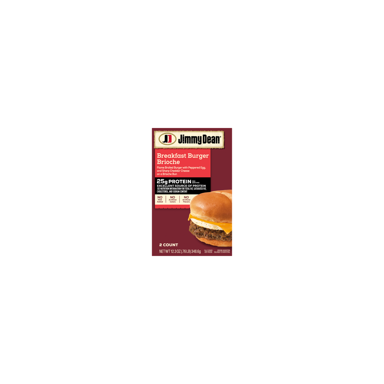 Jimmy Dean Protein Breakfast Burger On Brioche - 12.3 Ounce Image 1 of 4