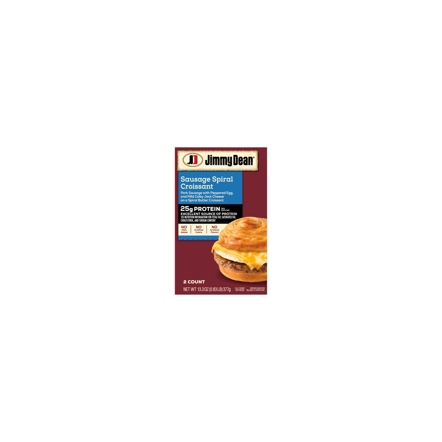 Jimmy Dean Protein Sausage Croissant Sandwich - 13.3 Ounce Image 1 of 4