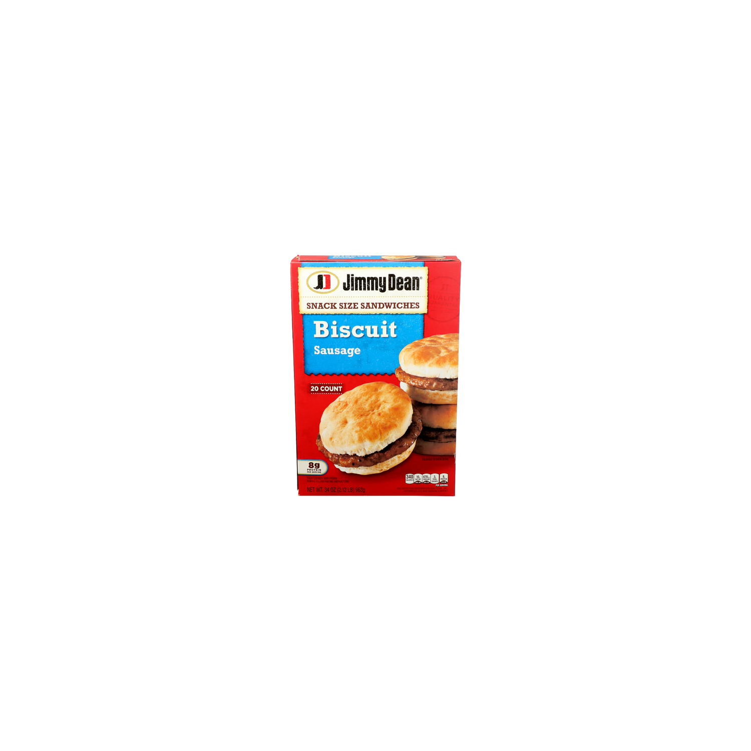 Jimmy Dean Snack Size Sandwiches Biscuit Sausage - 1.7 Ounce - 20 Count Image 1 of 4