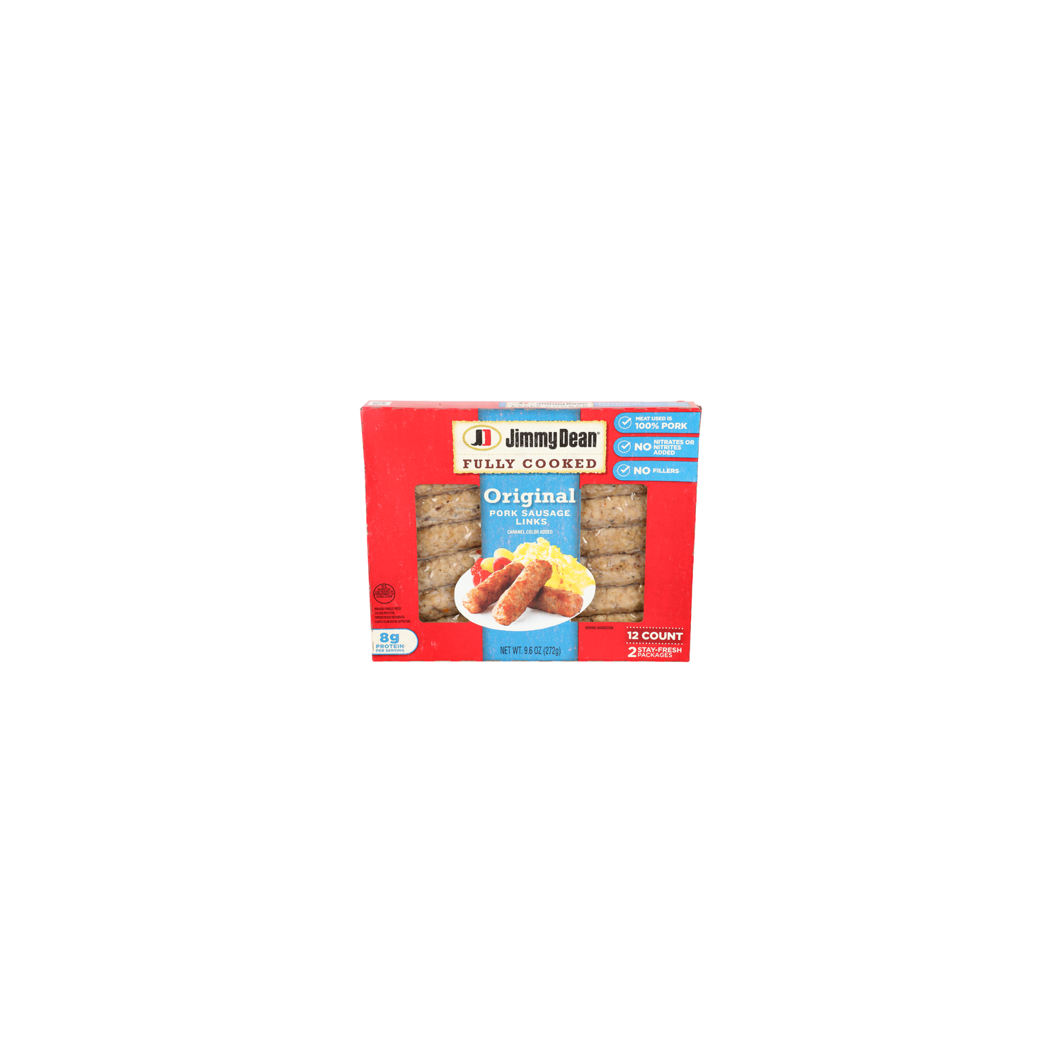 Jimmy Dean Fully Cooked Original Pork Sausage Links - 0.8 Ounce - 12 Count Image 1 of 4