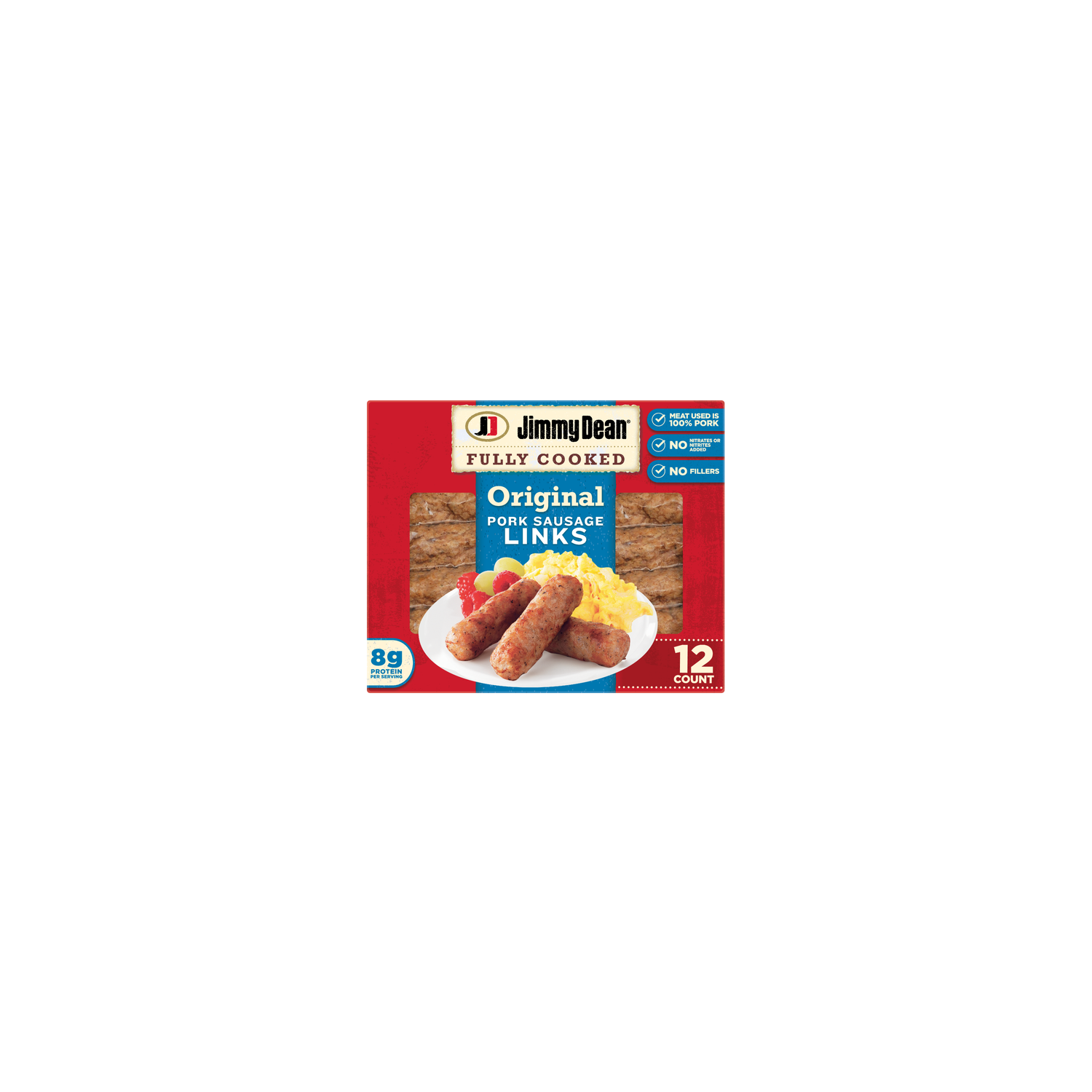 Jimmy Dean Fully Cooked Original Pork Breakfast Sausage Links - 12 Count Image 1 of 4
