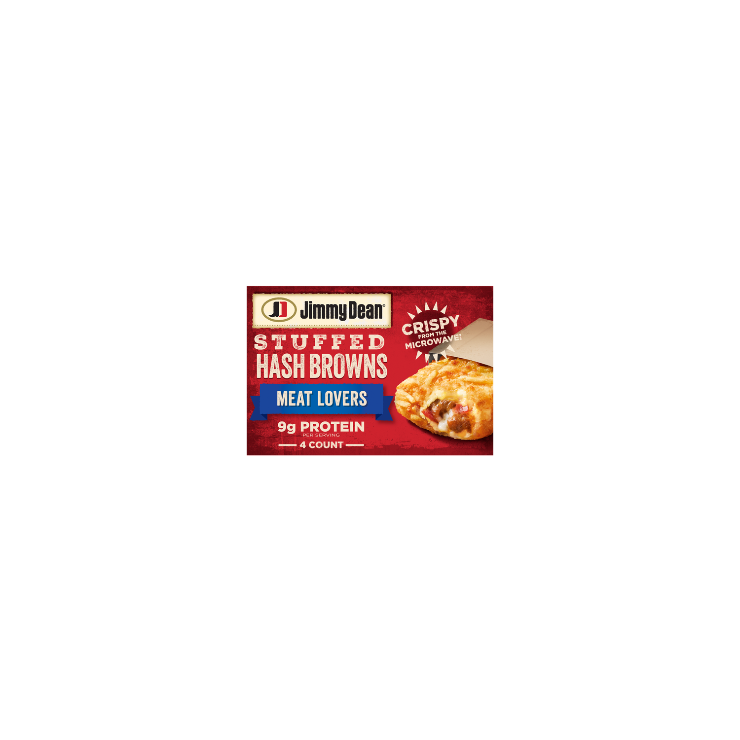 Jimmy Dean Stuffed Hash Browns Meat Lovers Frozen Breakfast - 4 Count Image 1 of 4