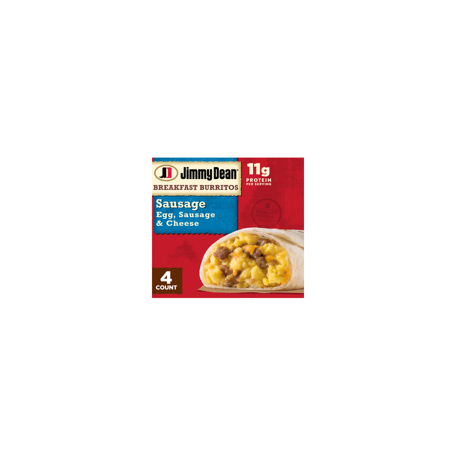 Jimmy Dean Frozen Sausage Breakfast Burritos - 4 Count Image 1 of 4