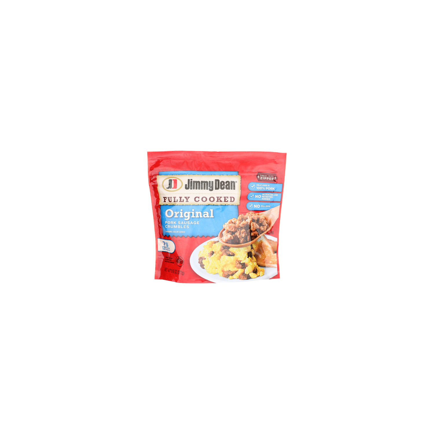 Jimmy Dean Fully Cooked Original Pork Sausage Crumbles - 9.6 Ounce Image 1 of 4
