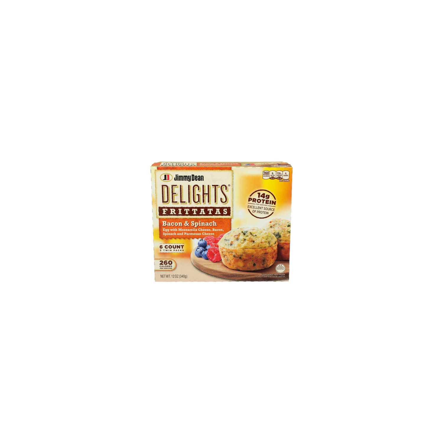 Jimmy Dean Delights Frittatas Bacon & Spinach - 4 Ounce - 3 Count Image 1 of 4