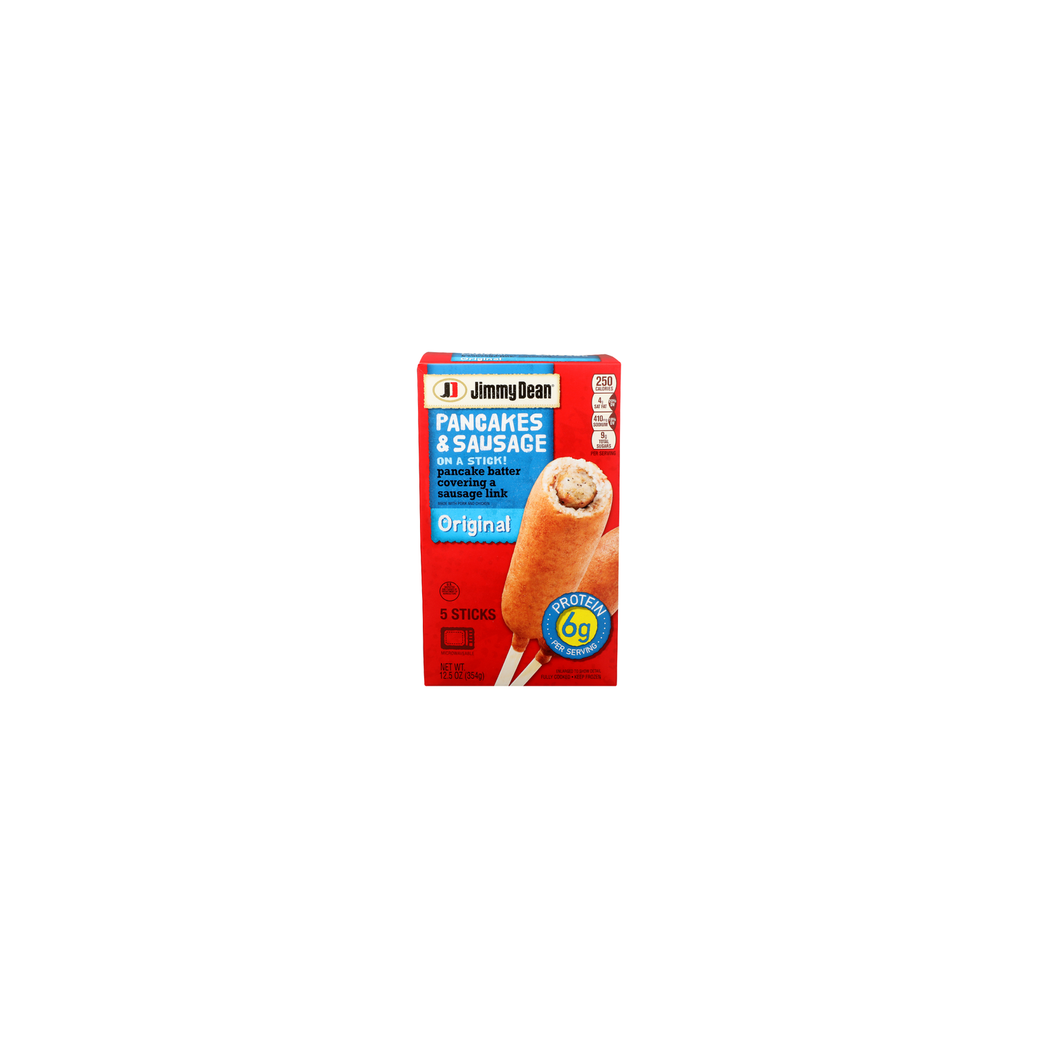 Jimmy Dean Original Made With Pork And Chicken Pancakes & Sausage On A Stick! - 2.5 Ounce - 5 Count Image 1 of 4
