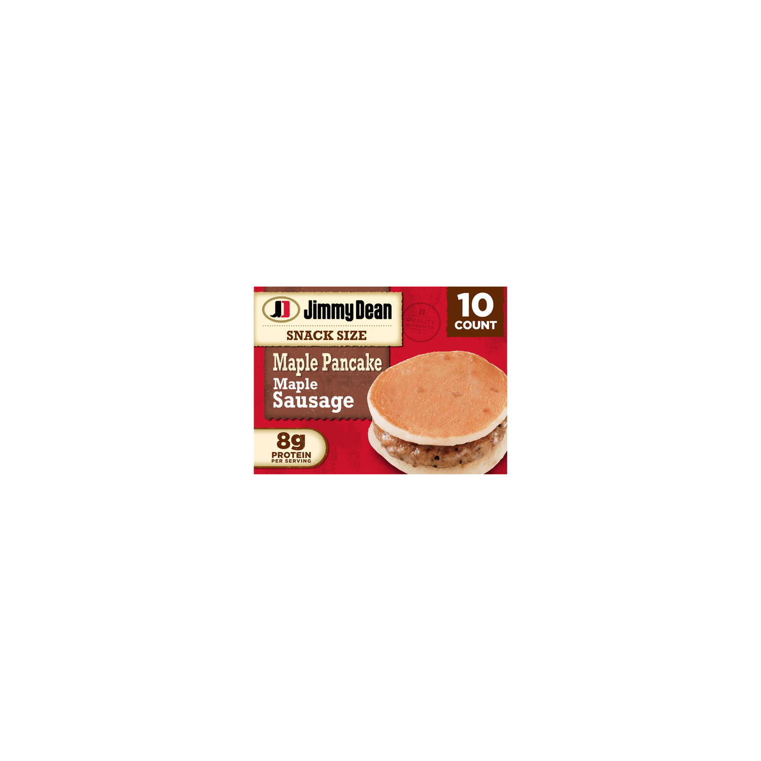Jimmy Dean Snack Size Maple Pancake Breakfast Sandwiches, Sausage, Frozen - 1.5 Ounce - 10 Count Image 1 of 4