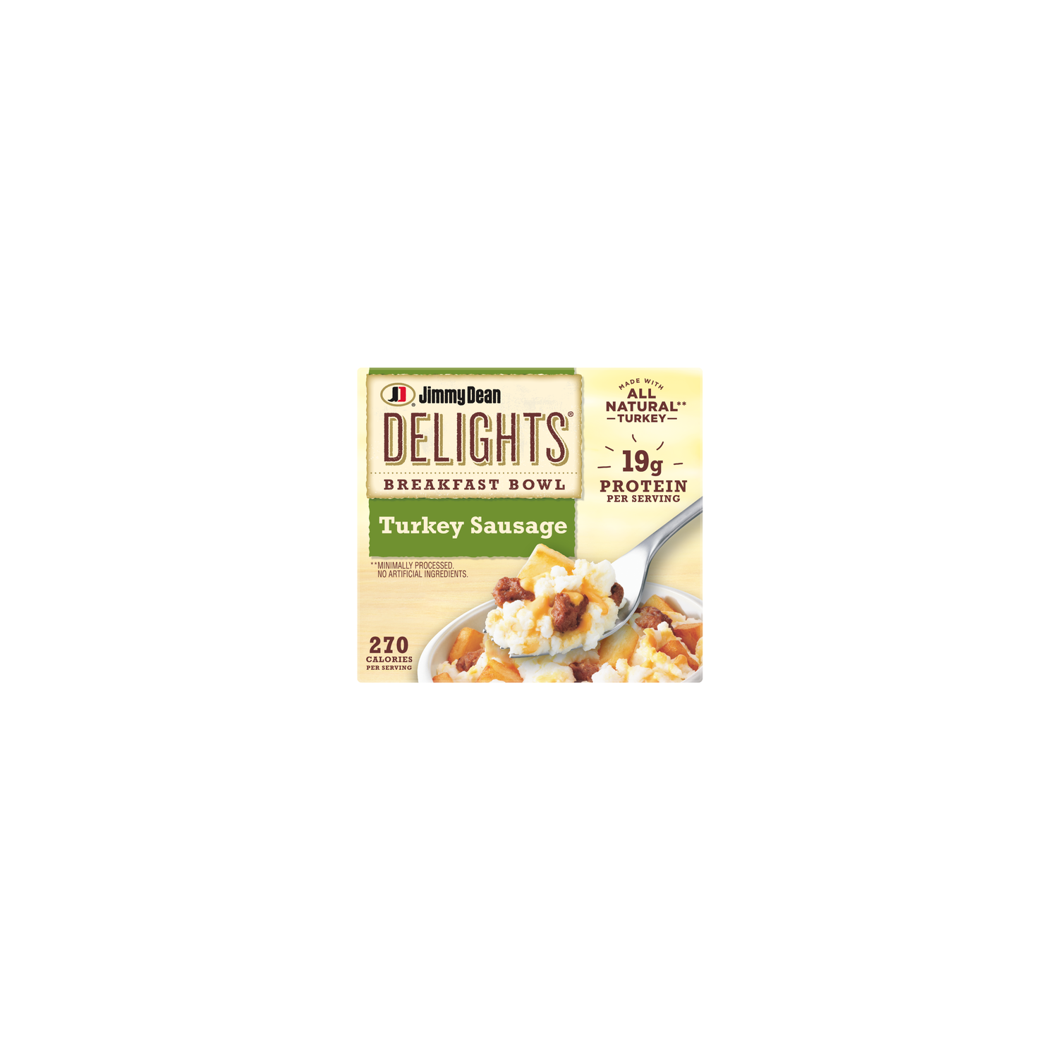 Jimmy Dean Delights Breakfast Bowl, Turkey Sausage, Frozen - 7 Ounce Image 1 of 4