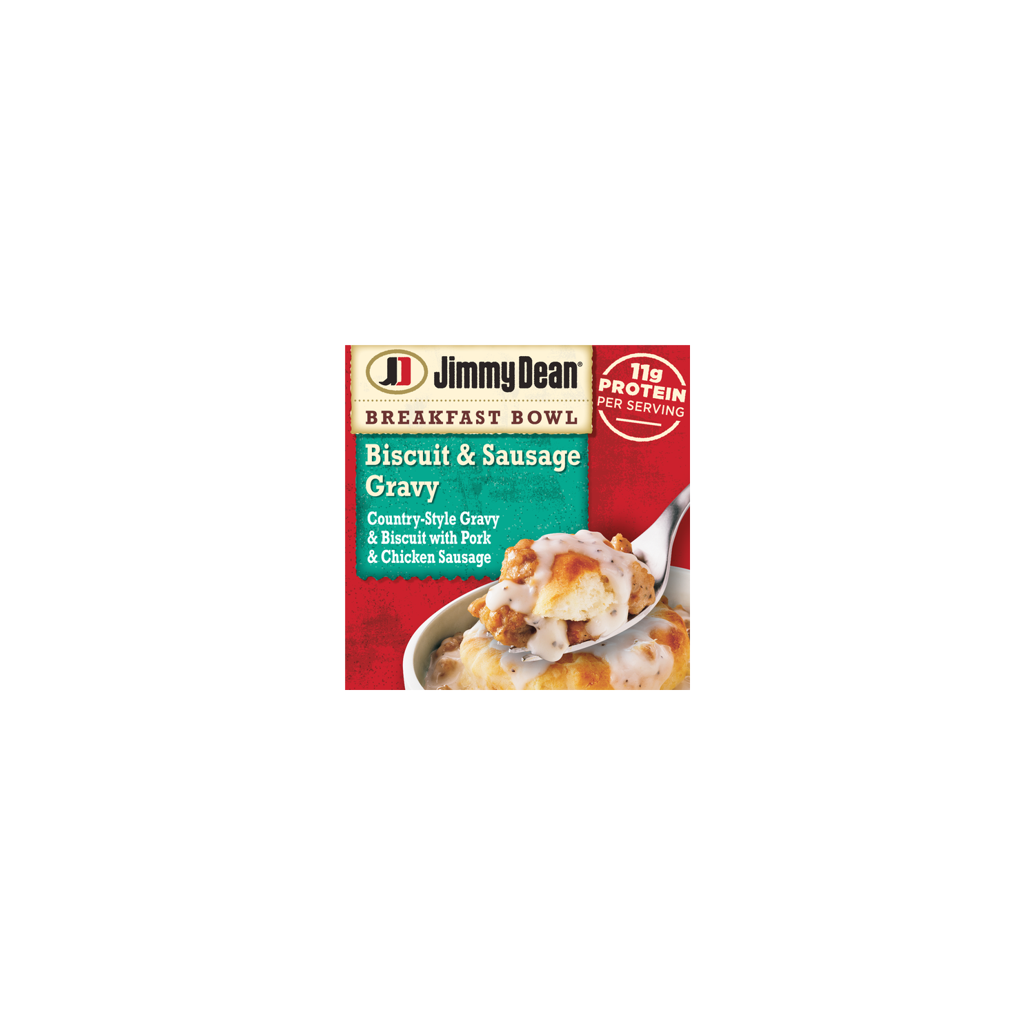 Jimmy Dean Breakfast Bowl, Biscuit & Sausage Gravy, Frozen, Bowl - 9 Ounce Image 1 of 4