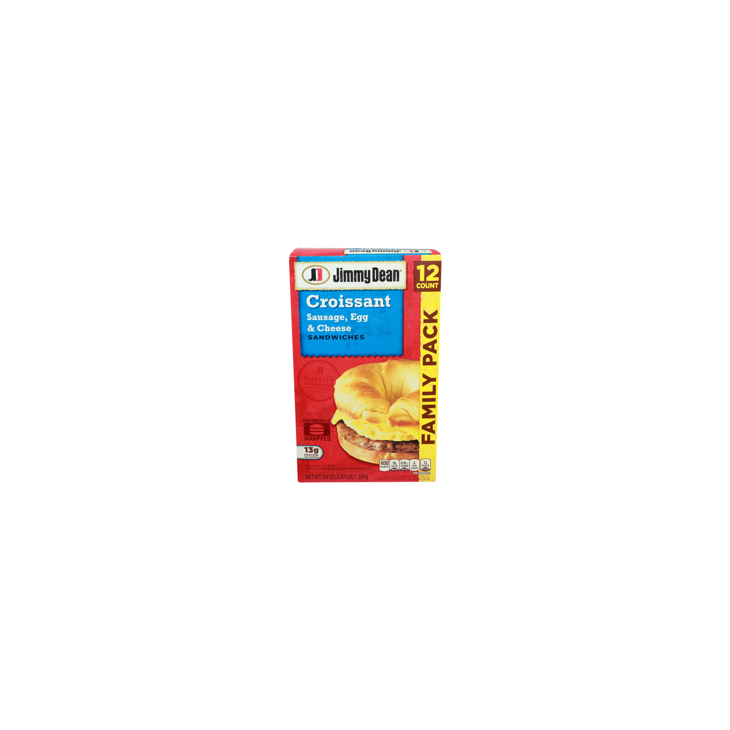 Jimmy Dean Sausage, Egg & Cheese Croissant Sandwiches - 4.5 Ounce - 12 Count Image 1 of 4