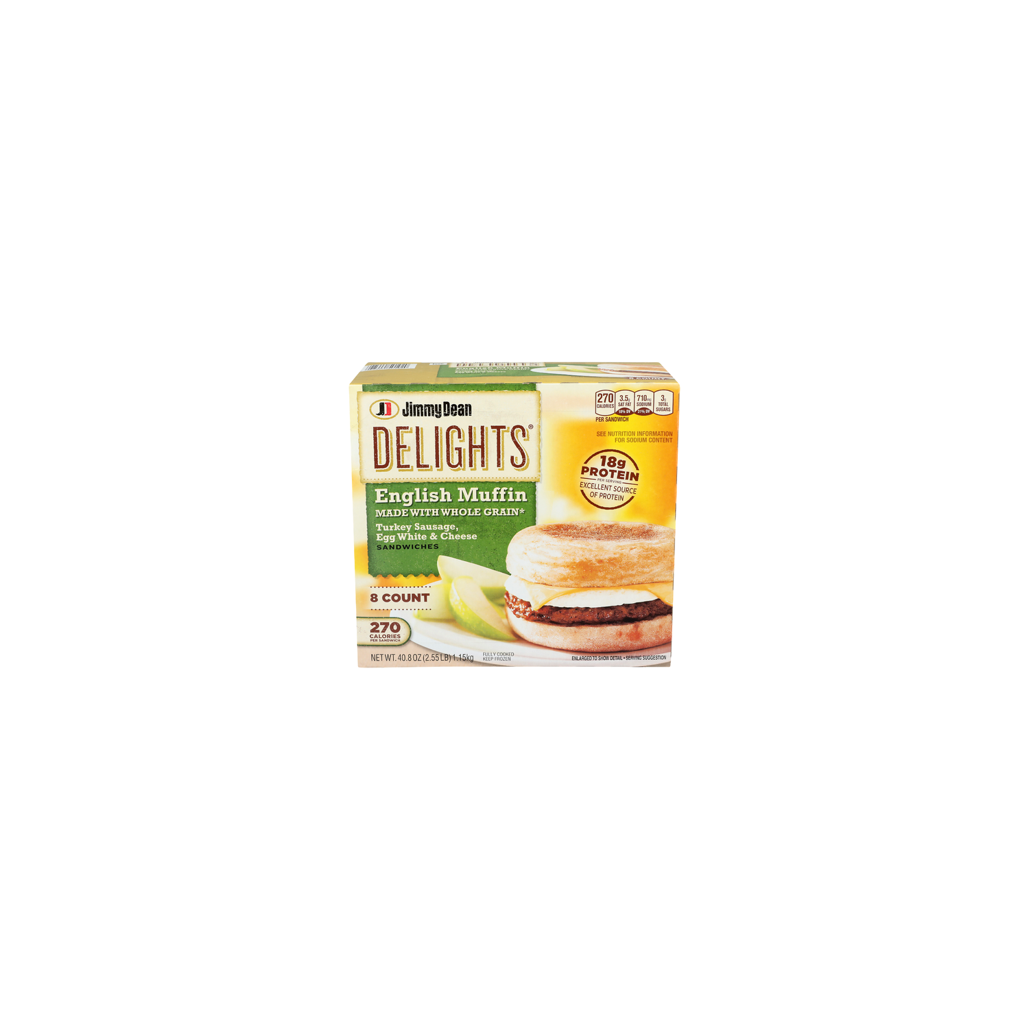 Jimmy Dean Delights English Muffin Made With Whole Grain Sandwiches - 5.1 Ounce - 8 Count Image 1 of 4