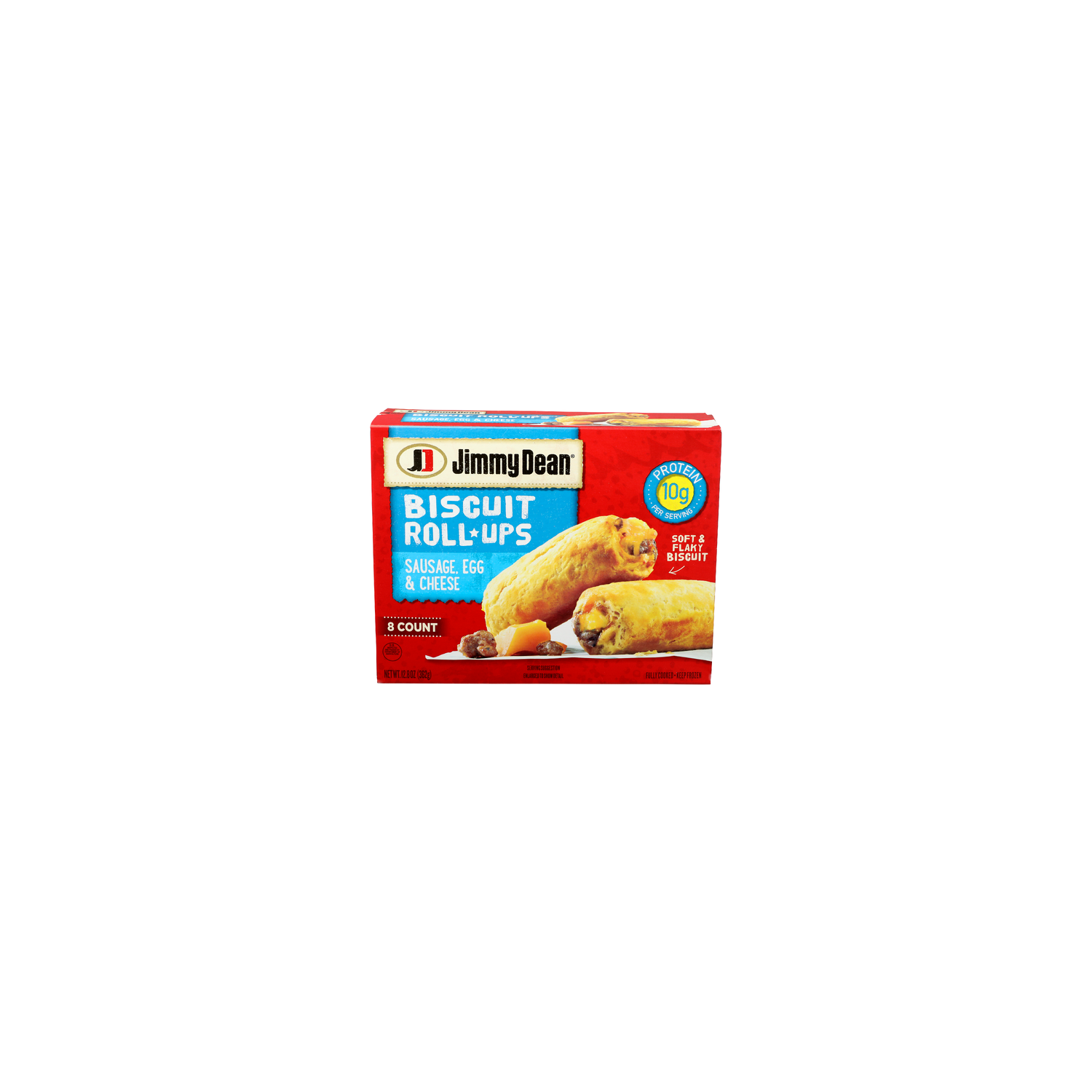 Jimmy Dean Sausage, Egg & Cheese Biscuit Rollups - 1.6 Ounce - 8 Count Image 1 of 4